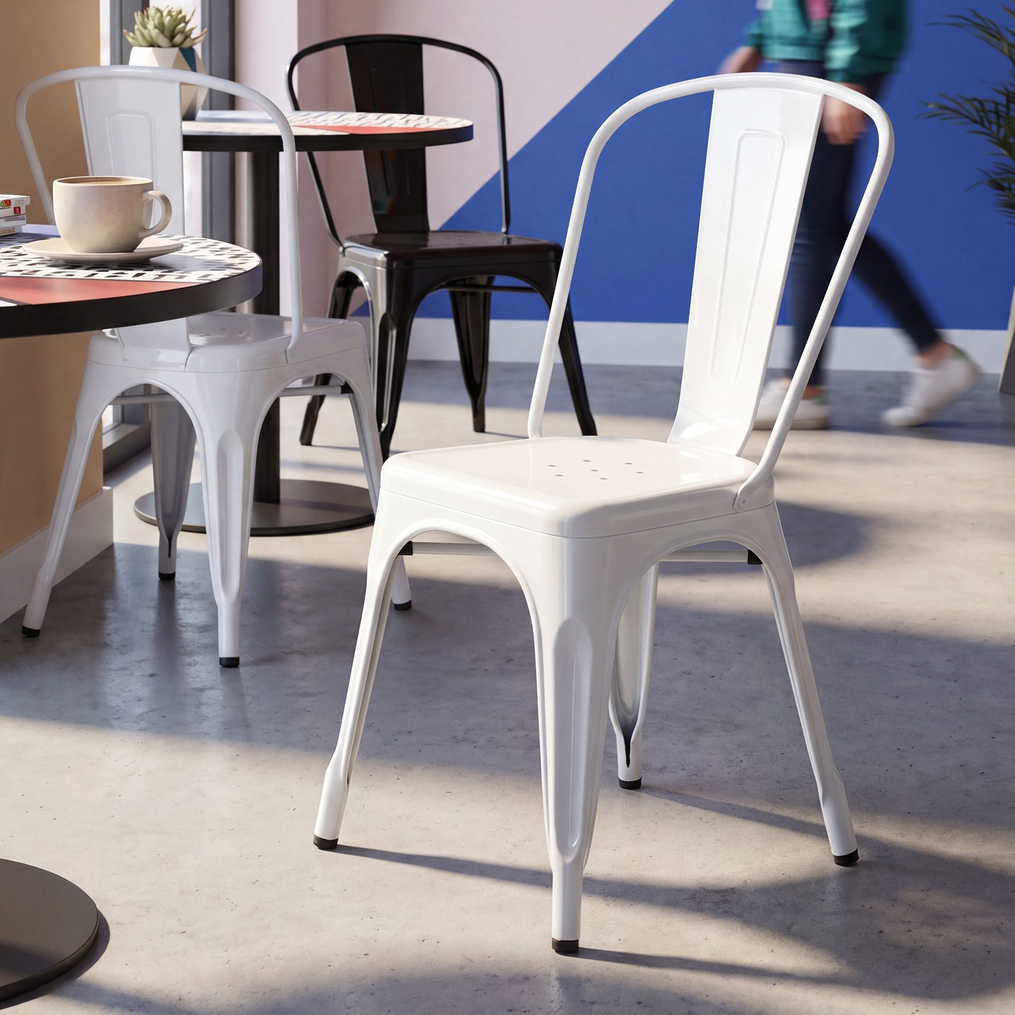 Silla Apilable Benedikt de Metal