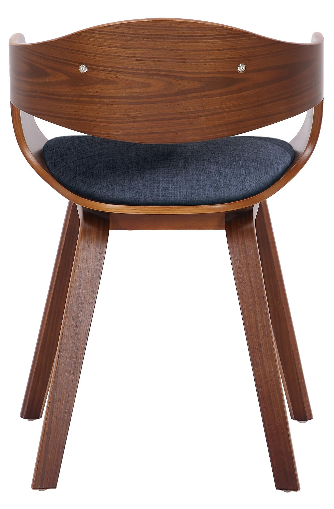 Set de 2 sillas de comedor Kingston de tela y madera