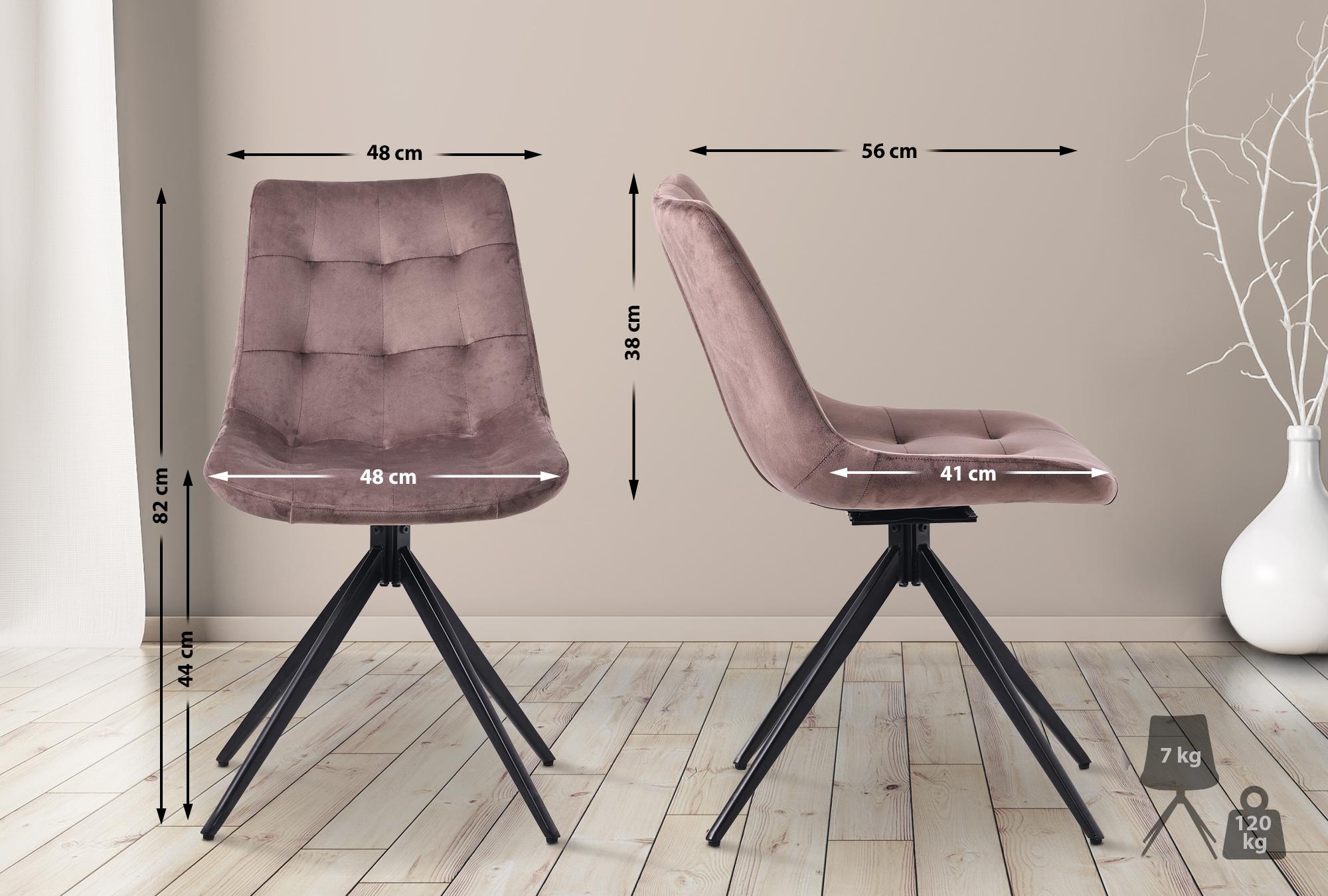 Lote de 2 sillas de comedor Merna