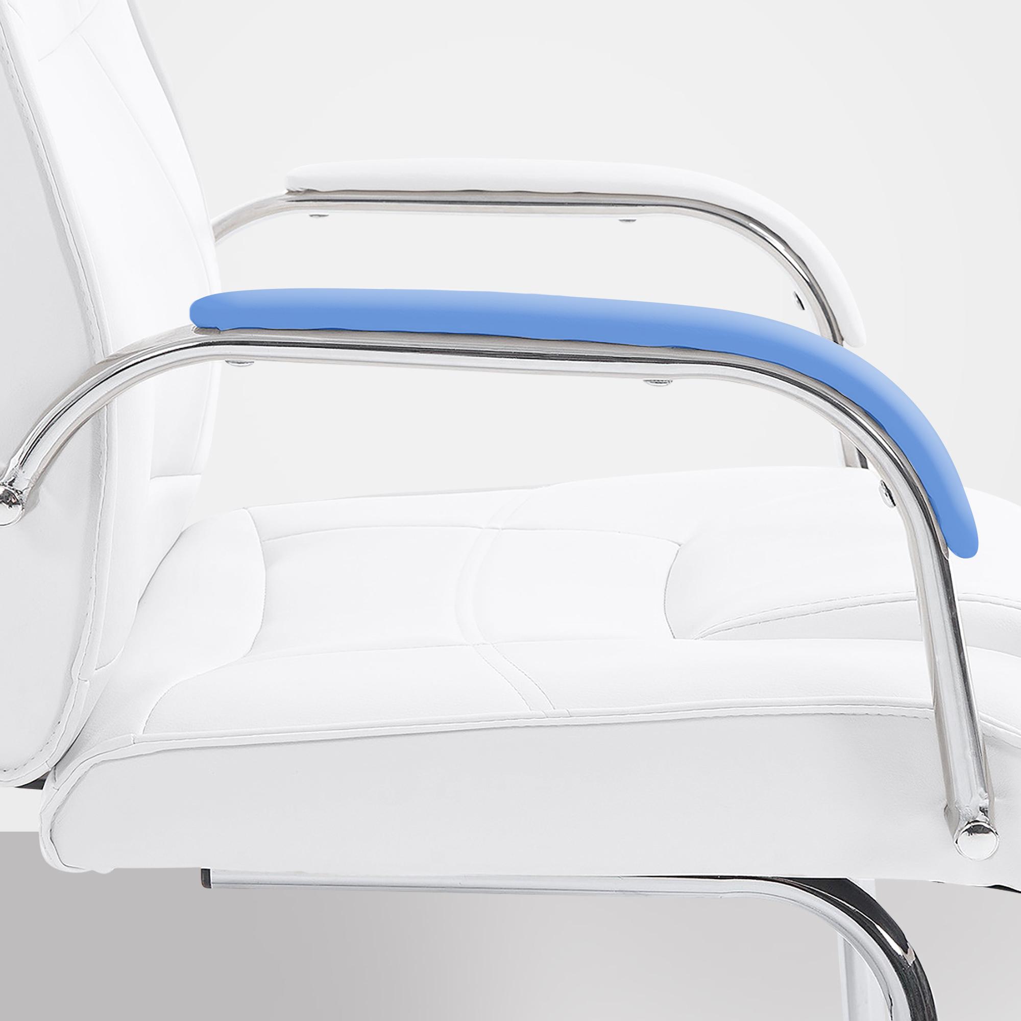 Set de 2 sillas cantilever XXL Attila en polipiel
