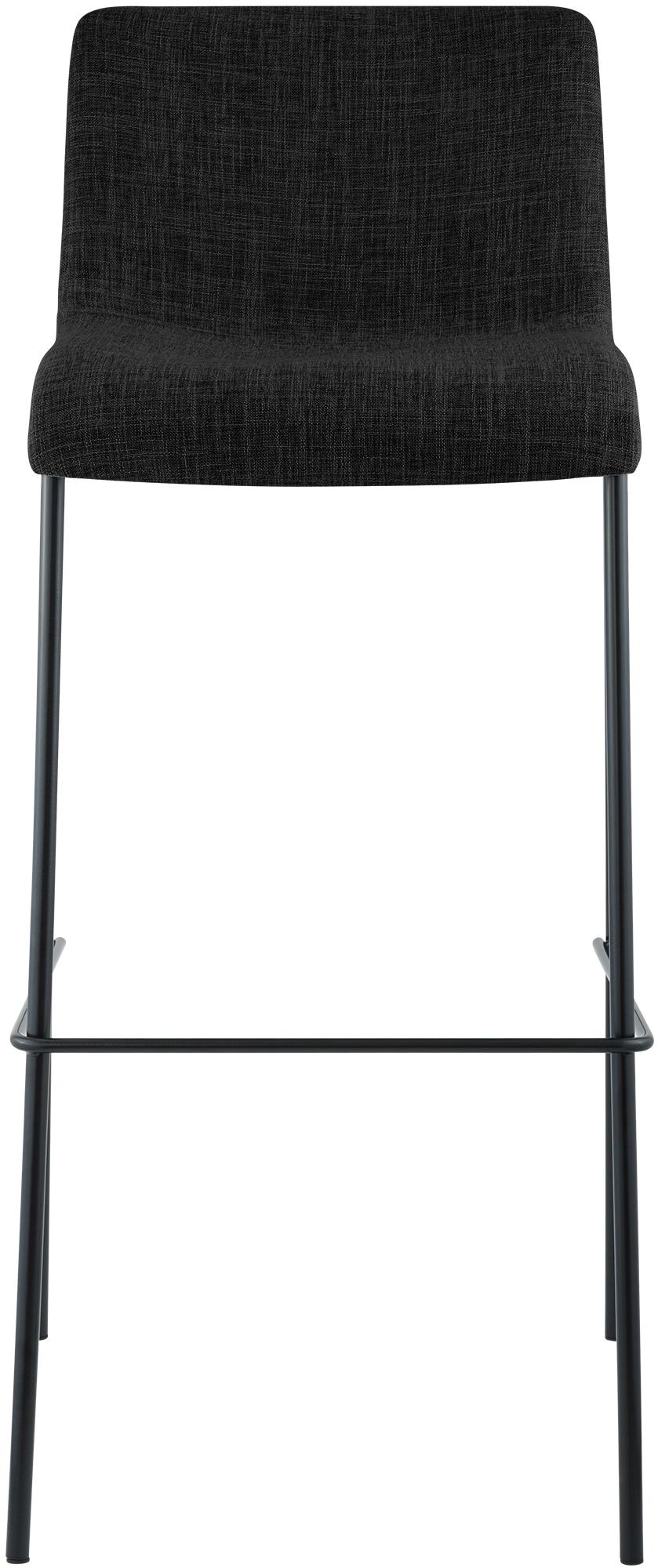 Taburete de bar Hover de tela con base de cuatro patas