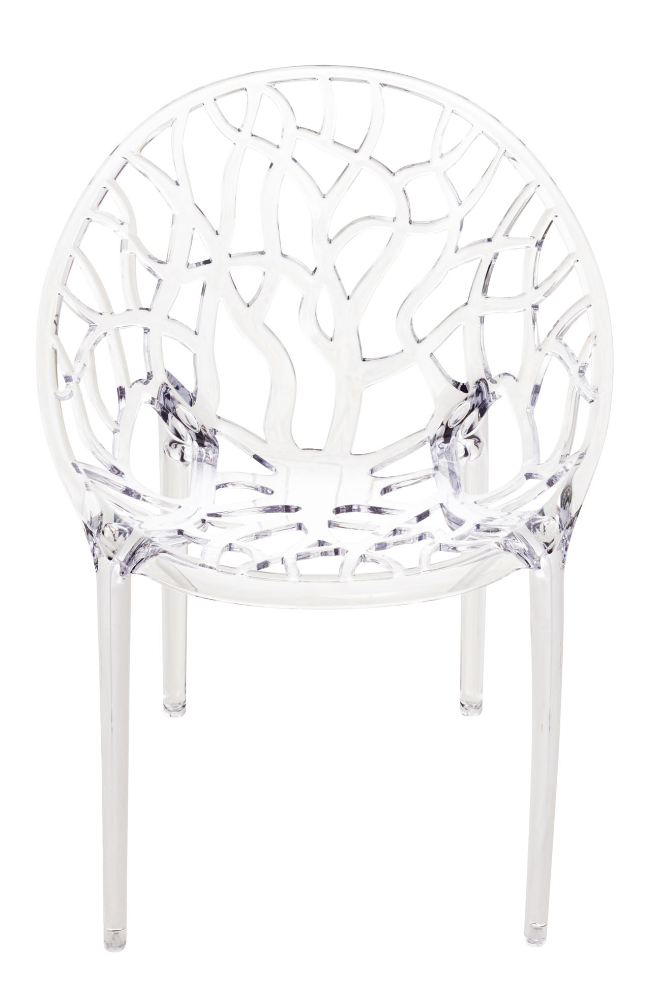Juego de 2 sillas de cristal