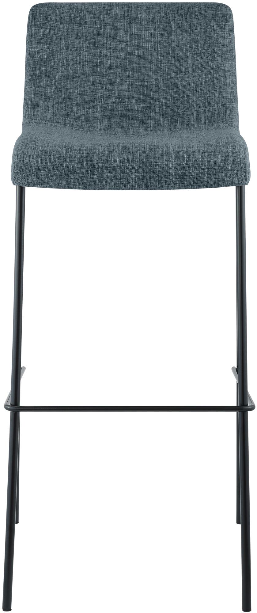 Taburete de bar Hover de tela con base de cuatro patas
