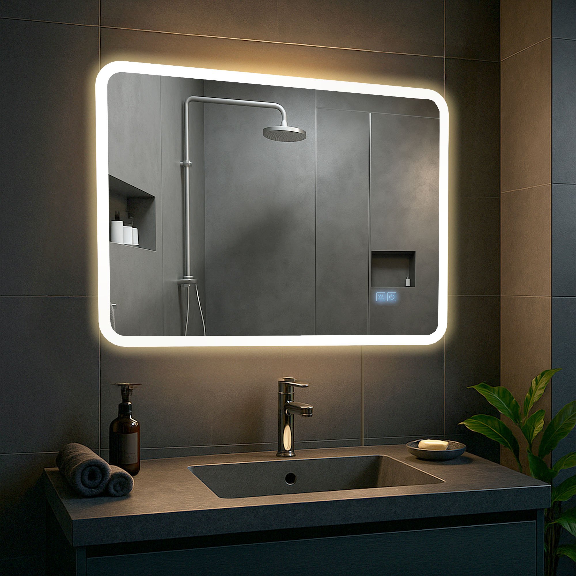 Espejo de baño Jericho con Bluetooth