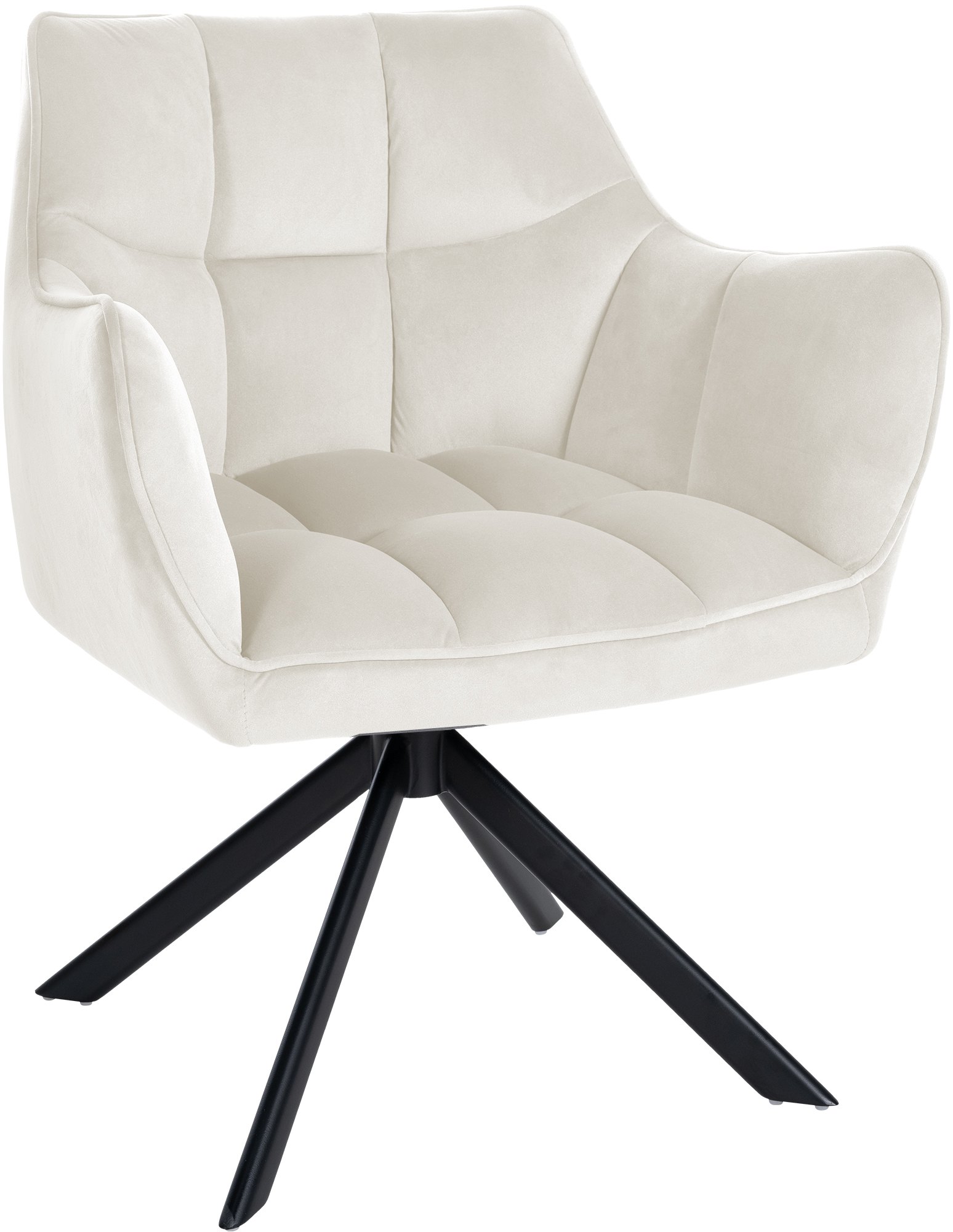 Silla de comedor Swing en terciopelo