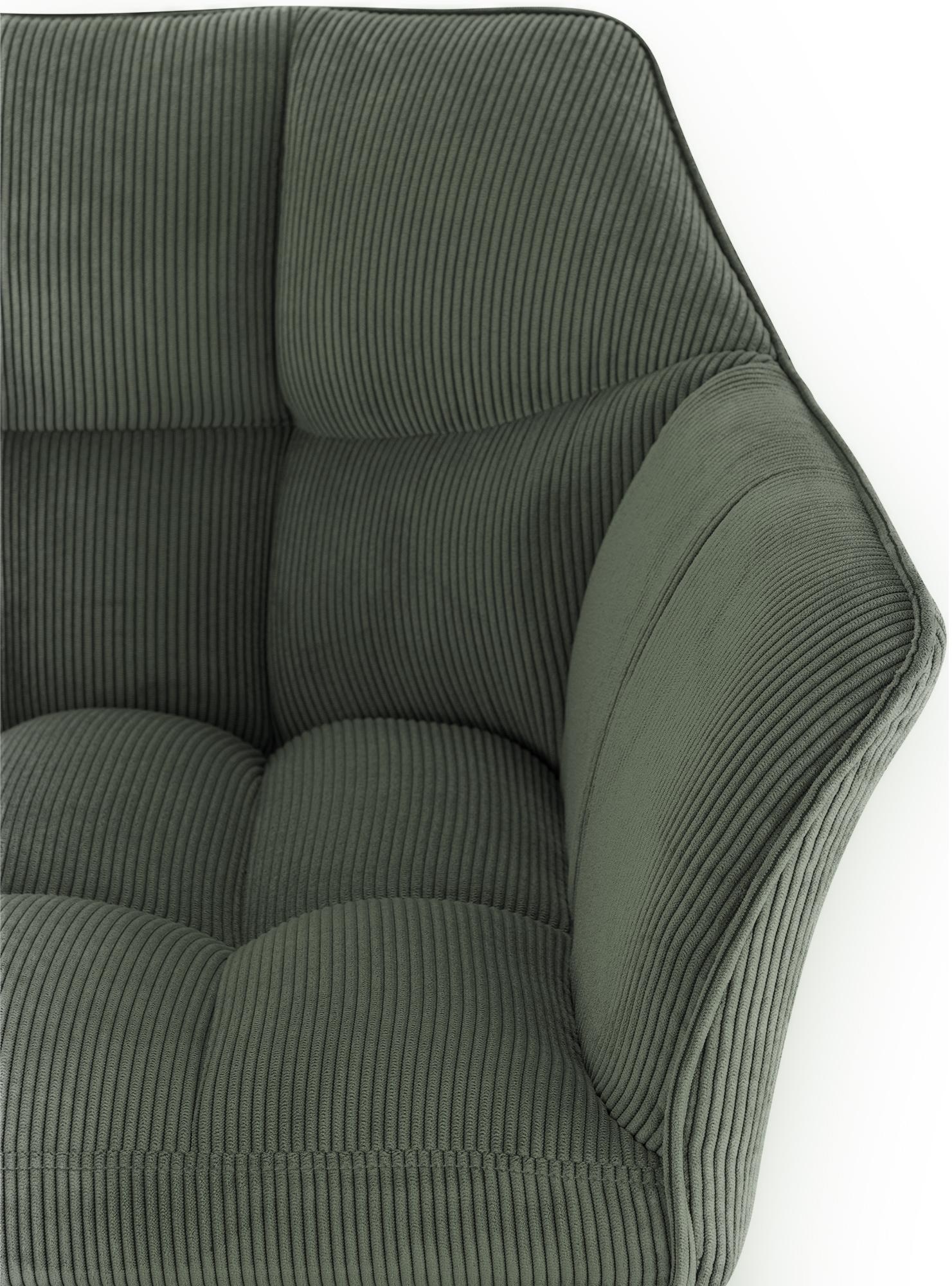 Taburete de bar Damaso Cord con base de cuatro patas