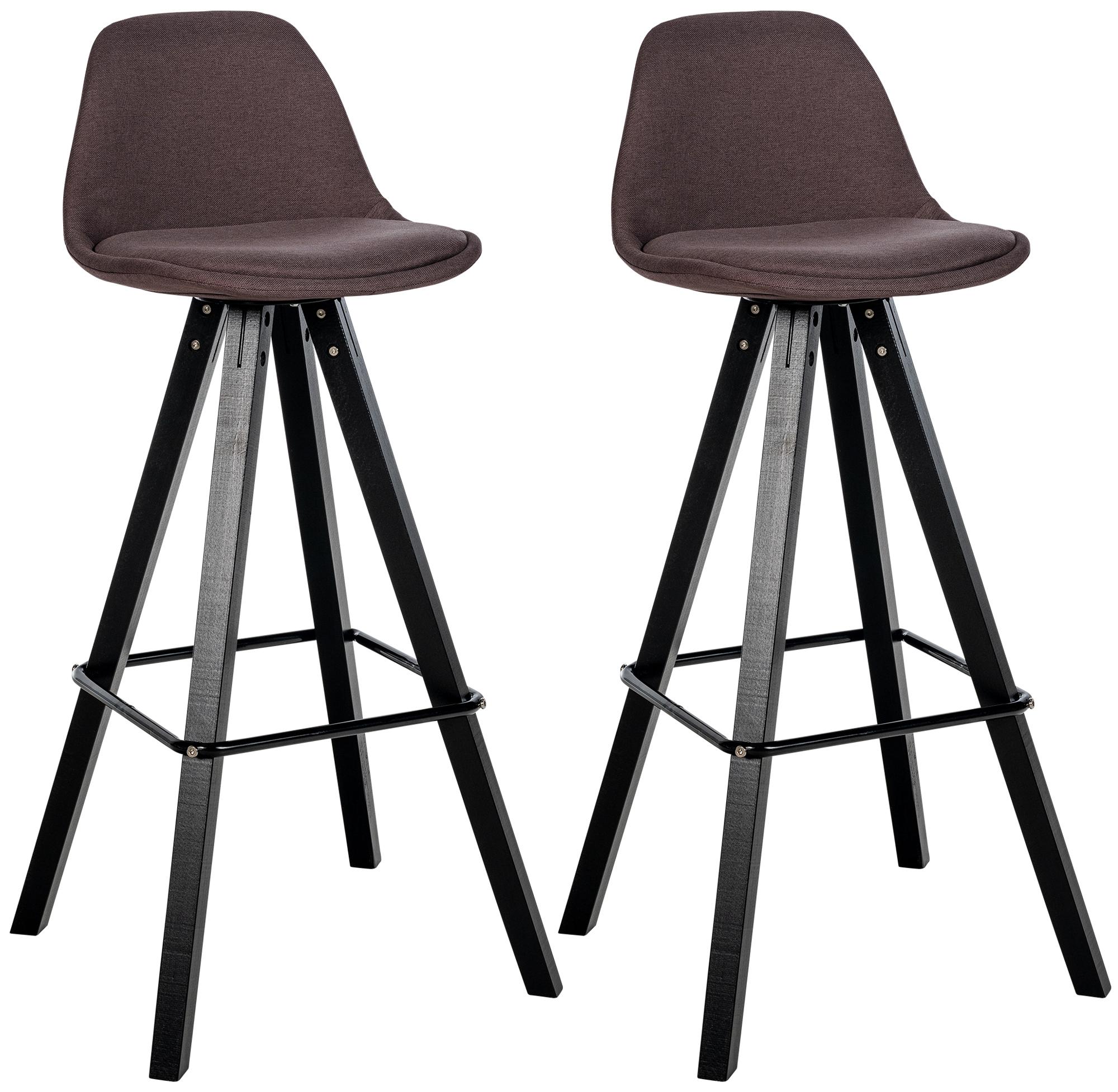 Juego de 2 taburetes de bar Corbin Tela Square