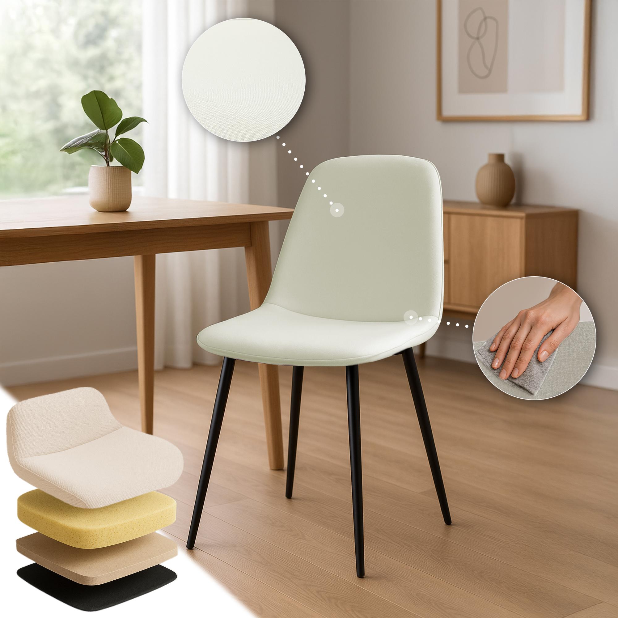 Juego de 2 Sillas de Comedor Maryam