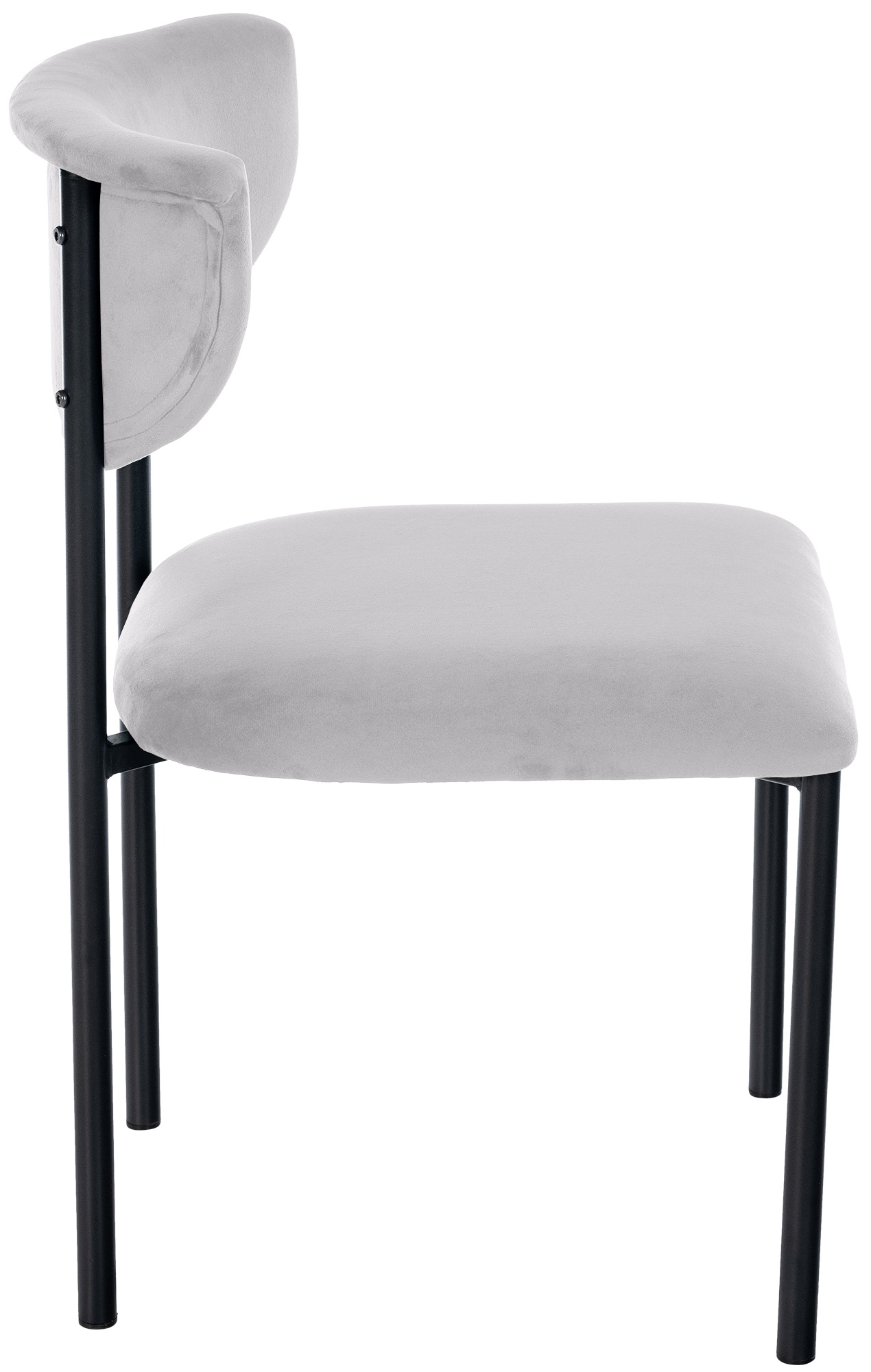Juego de 2 sillas de comedor Gambell terciopelo