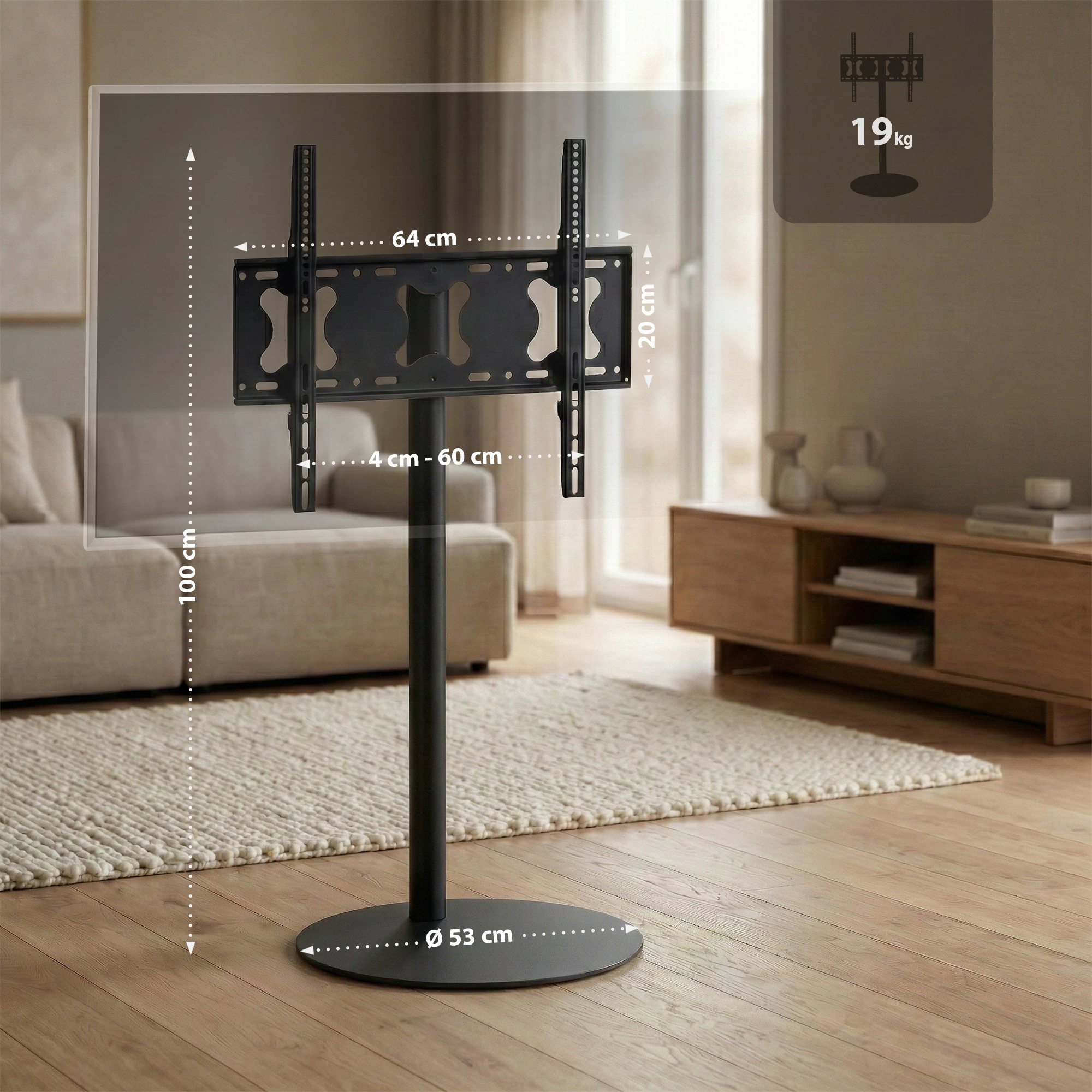 Soporte de pie para TV