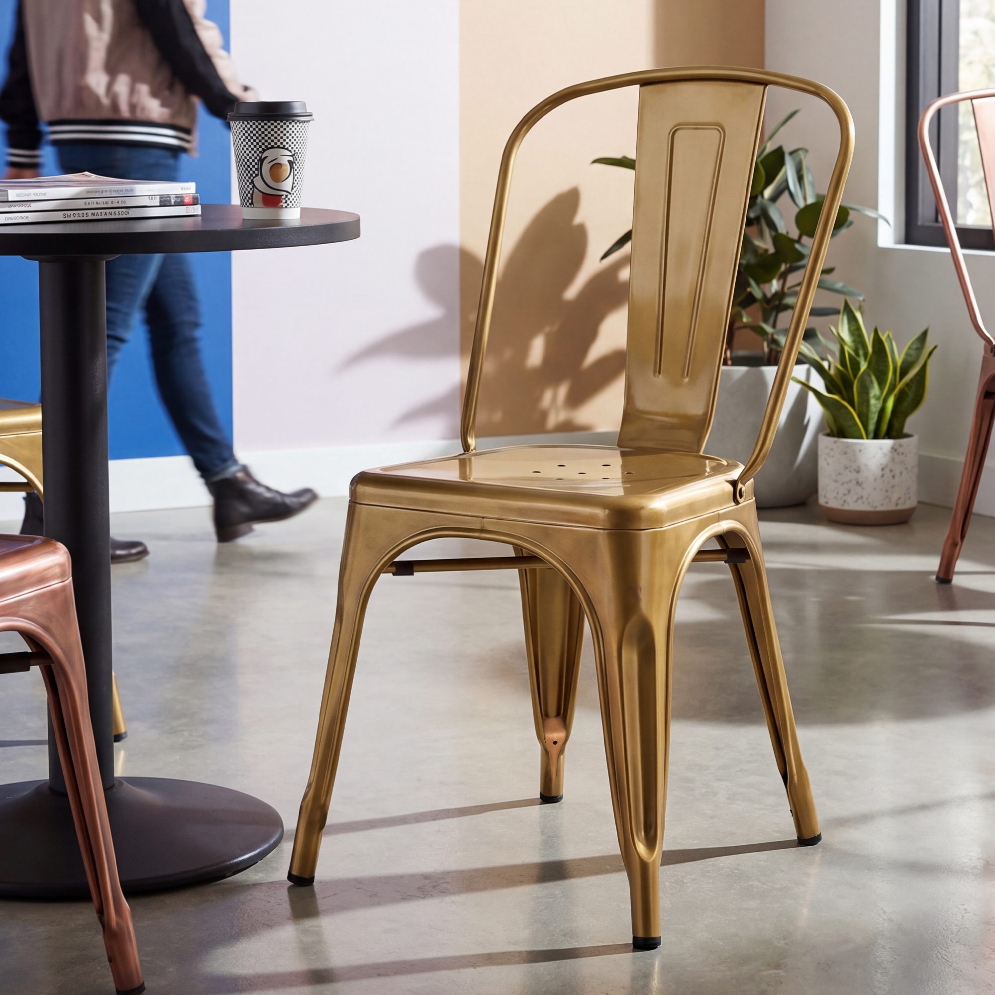 Silla Apilable Benedikt de Metal