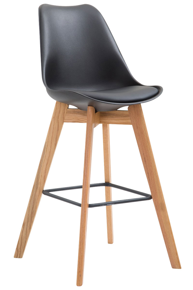 Set De 2 Taburetes De Bar Metz Con Asiento En Polipropileno
