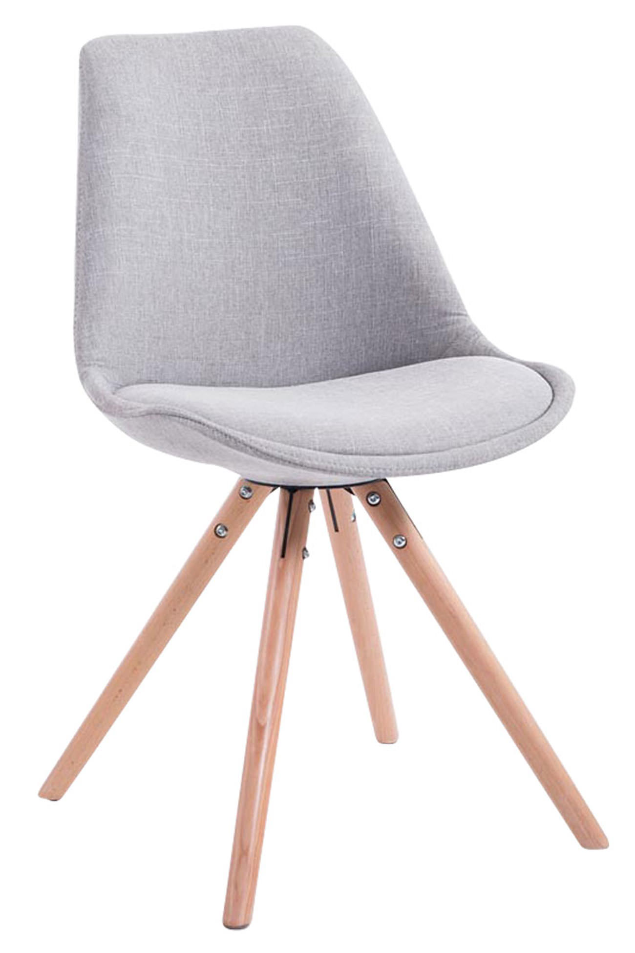 Set de 4 sillas de comedor Toulouse en tela