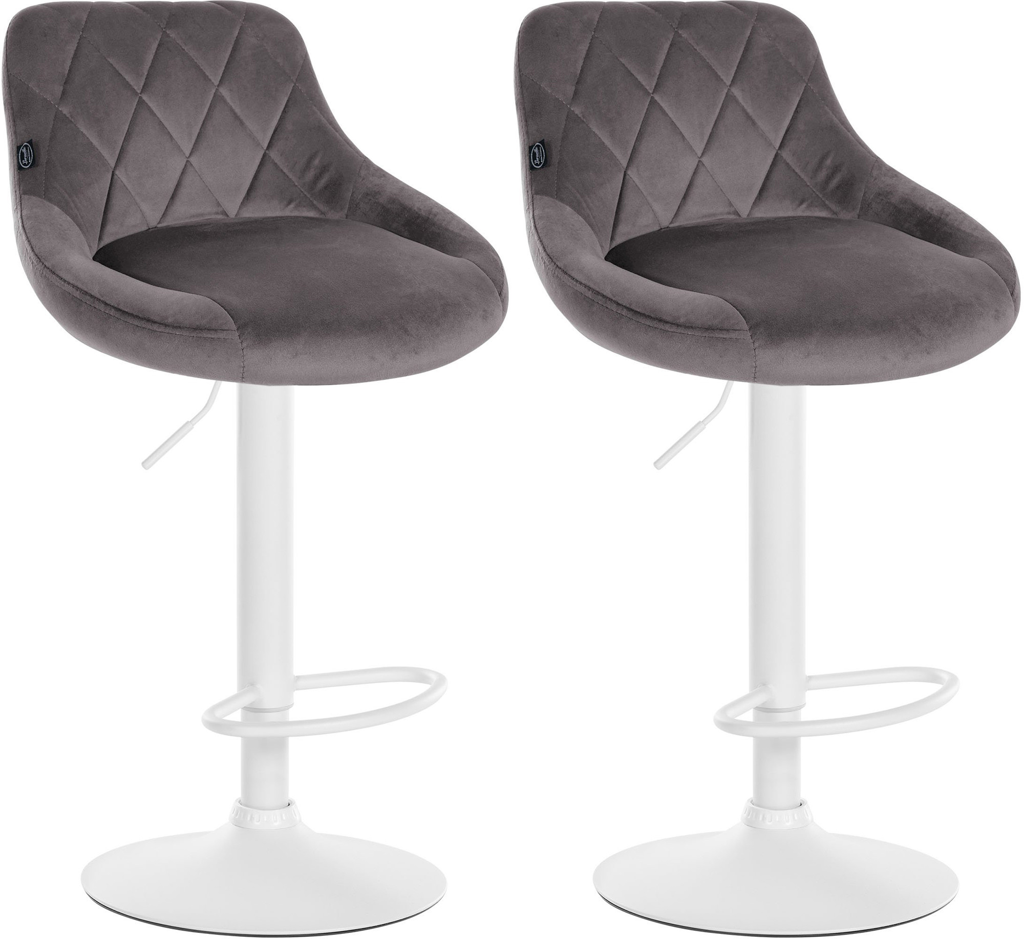 Set de 2 Taburetes Lazio en terciopelo