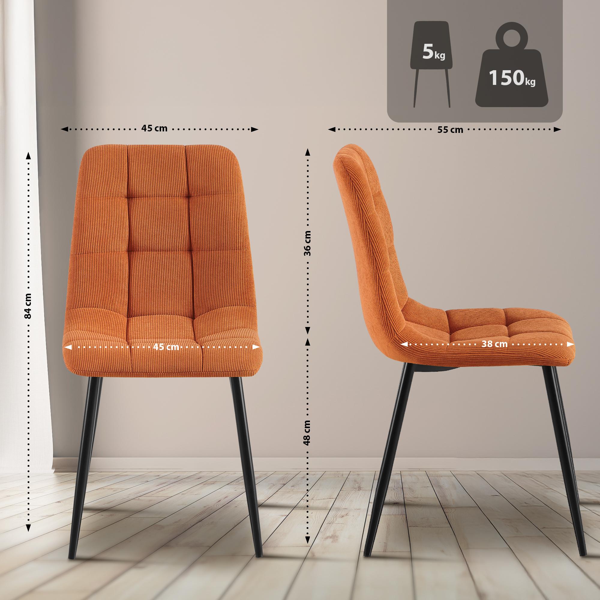 Silla de comedor Antibes Cord