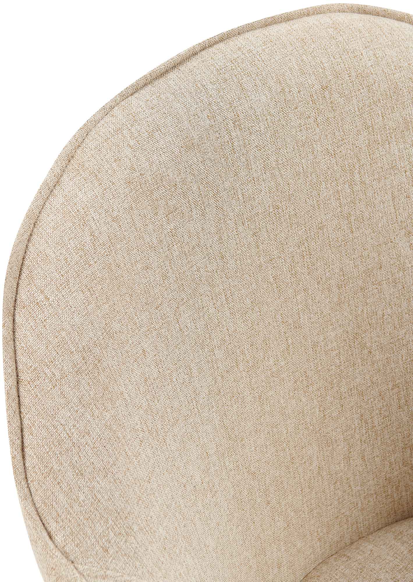 Silla de comedor Boise tapizada en tela