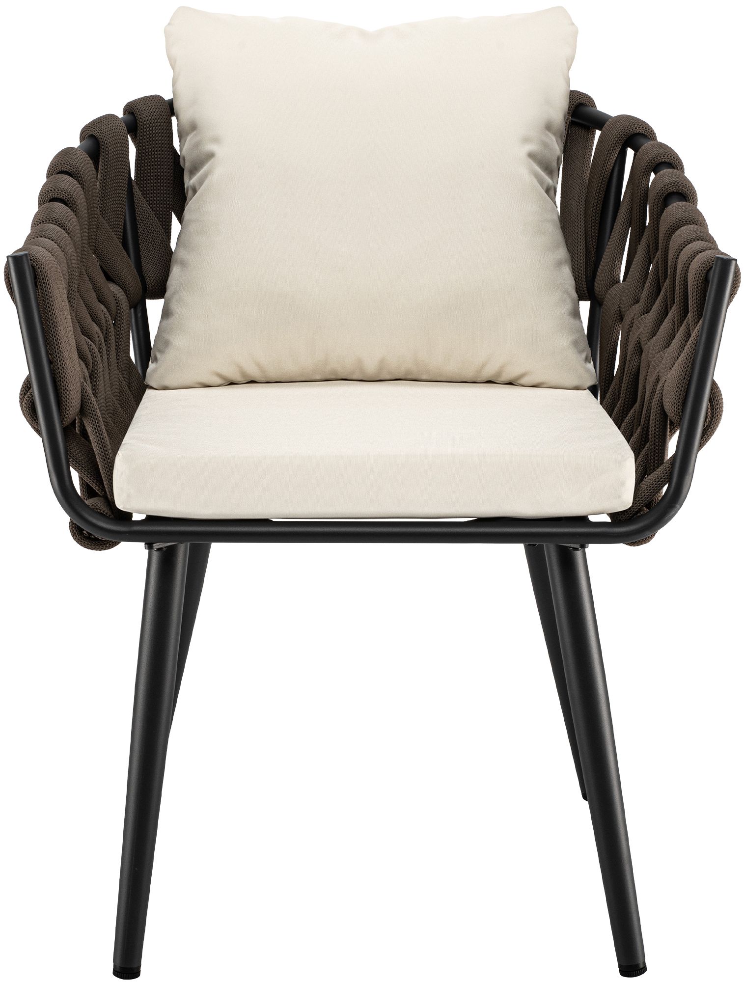 Sillon de jardin Naxos taupe con cojin de asiento