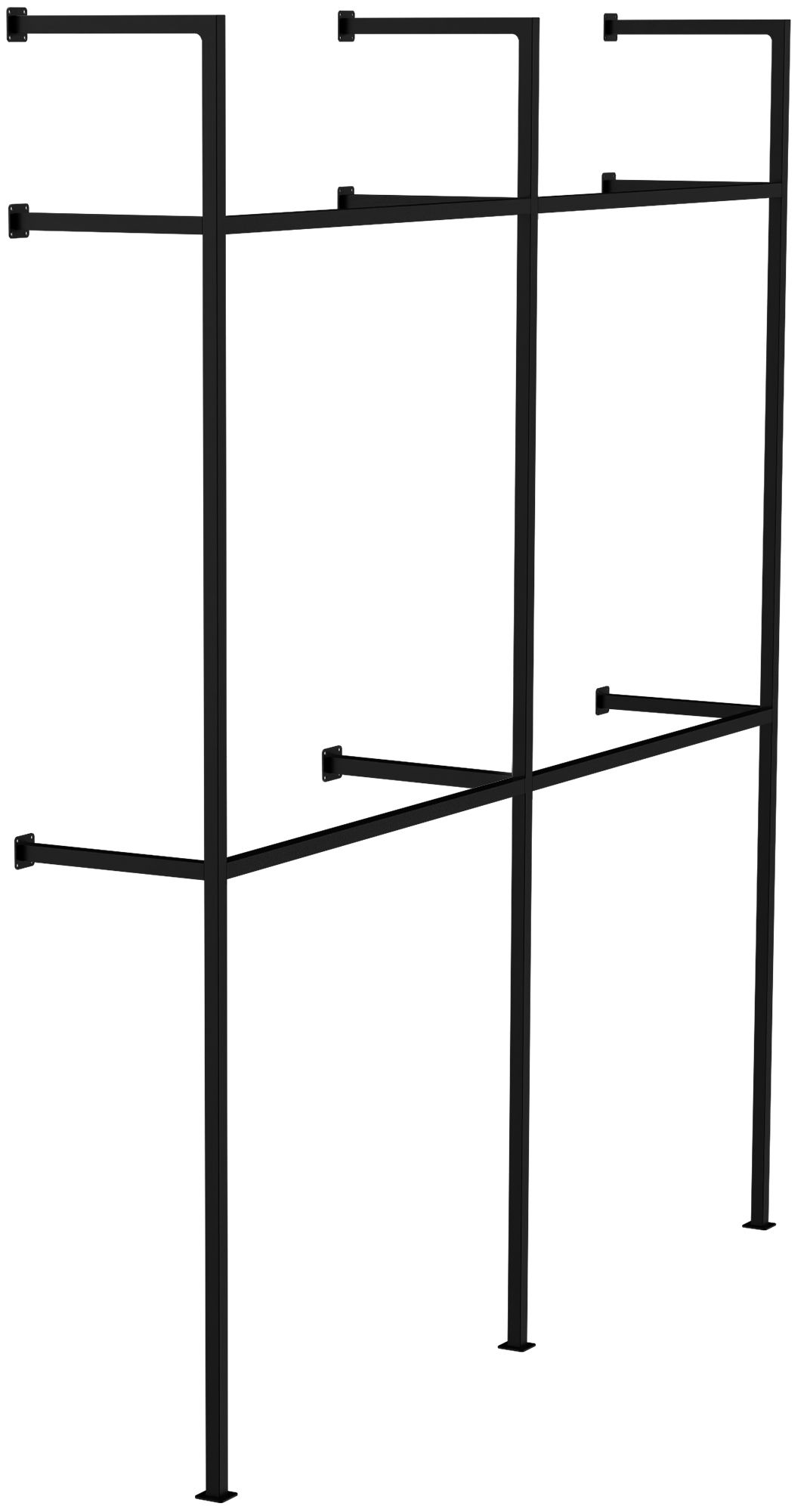Perchero de pared Arundel, negro