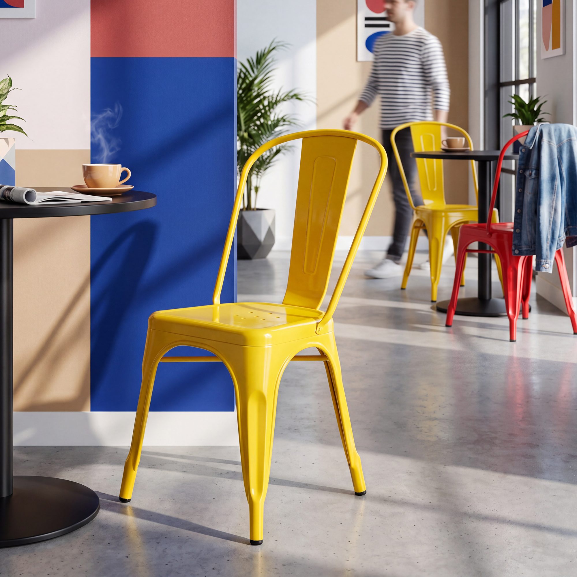 Silla Apilable Benedikt de Metal