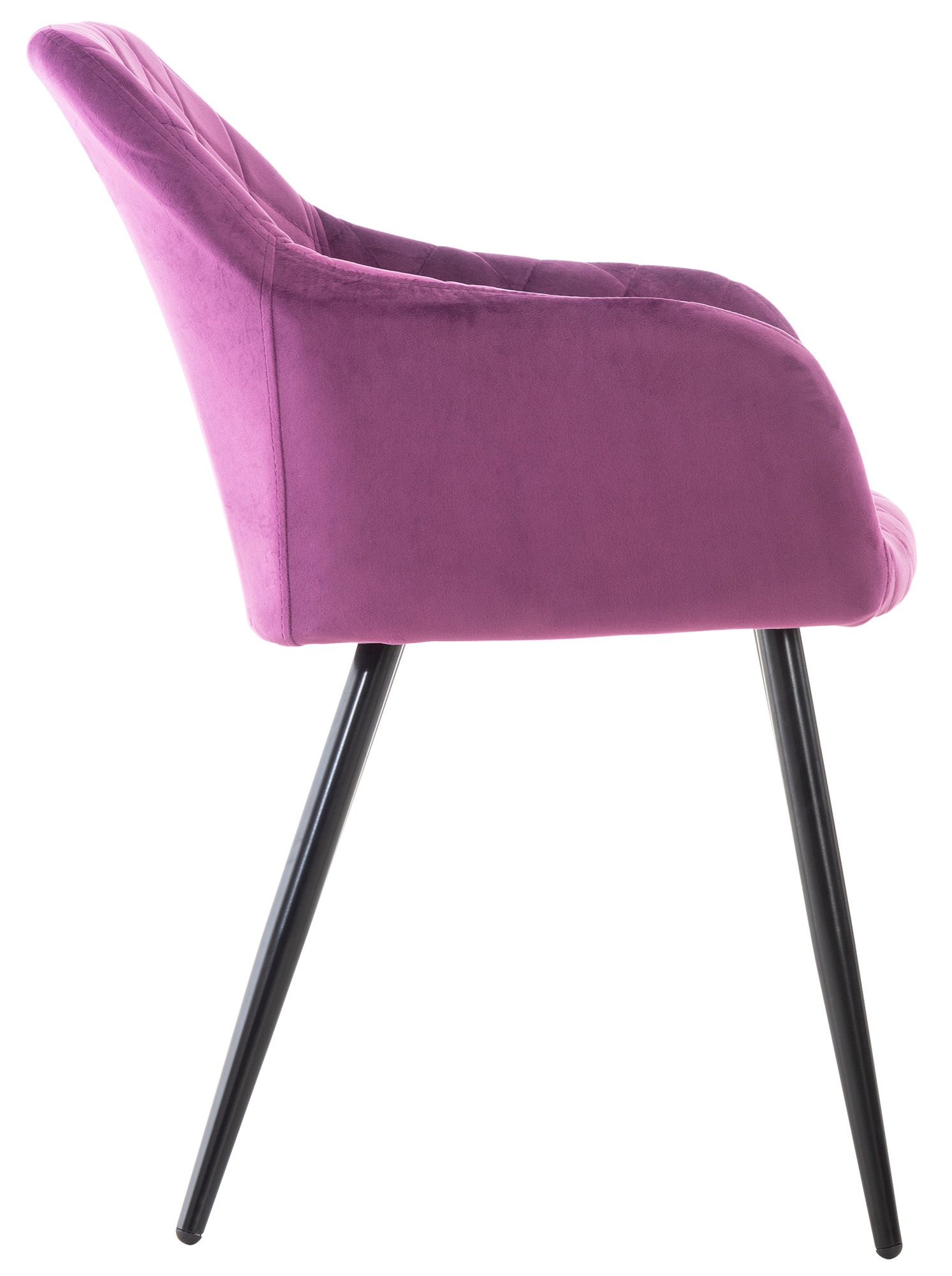 Juego de 4 sillas de comedor Shila en tela o terciopelo