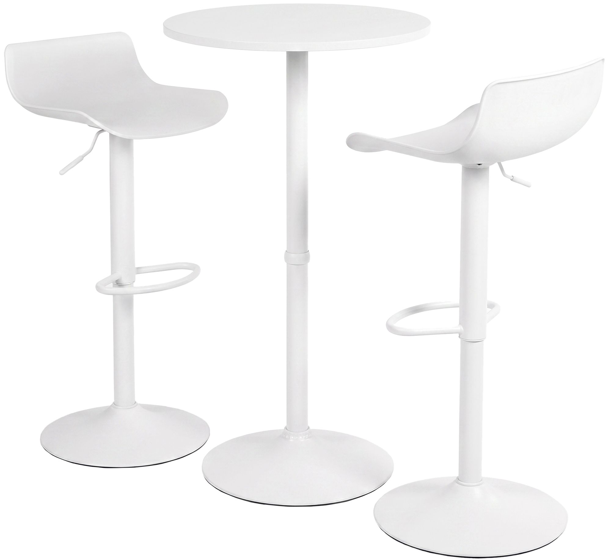 Set de mesa de bar Fernie con dos taburetes de bar