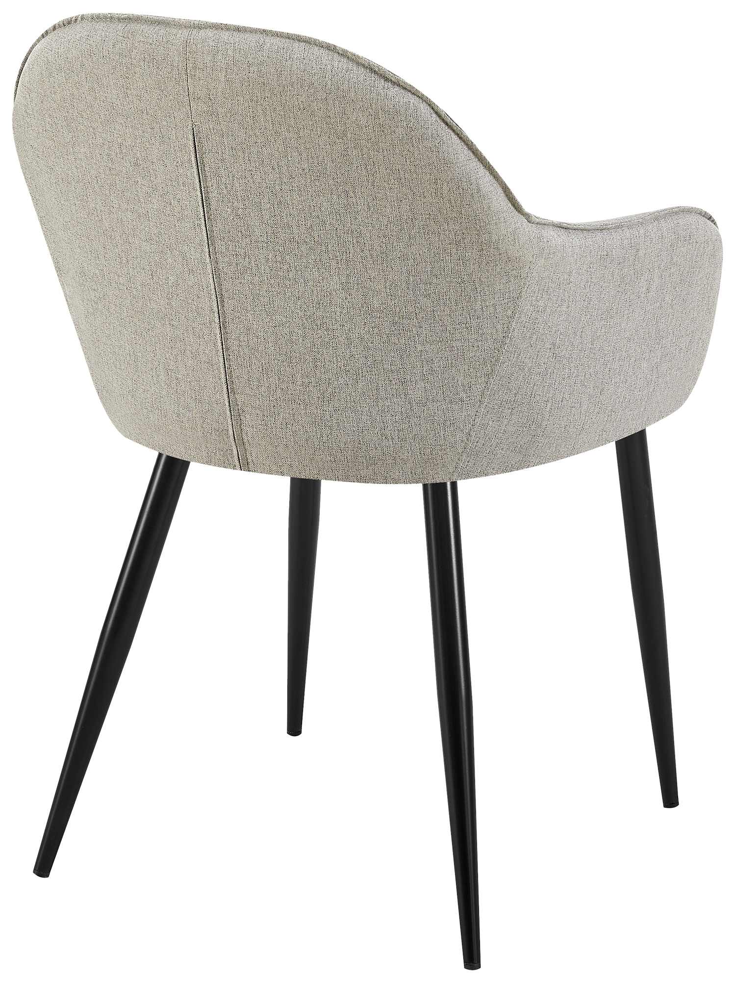 Set de 2 sillas de comedor Boise en tela