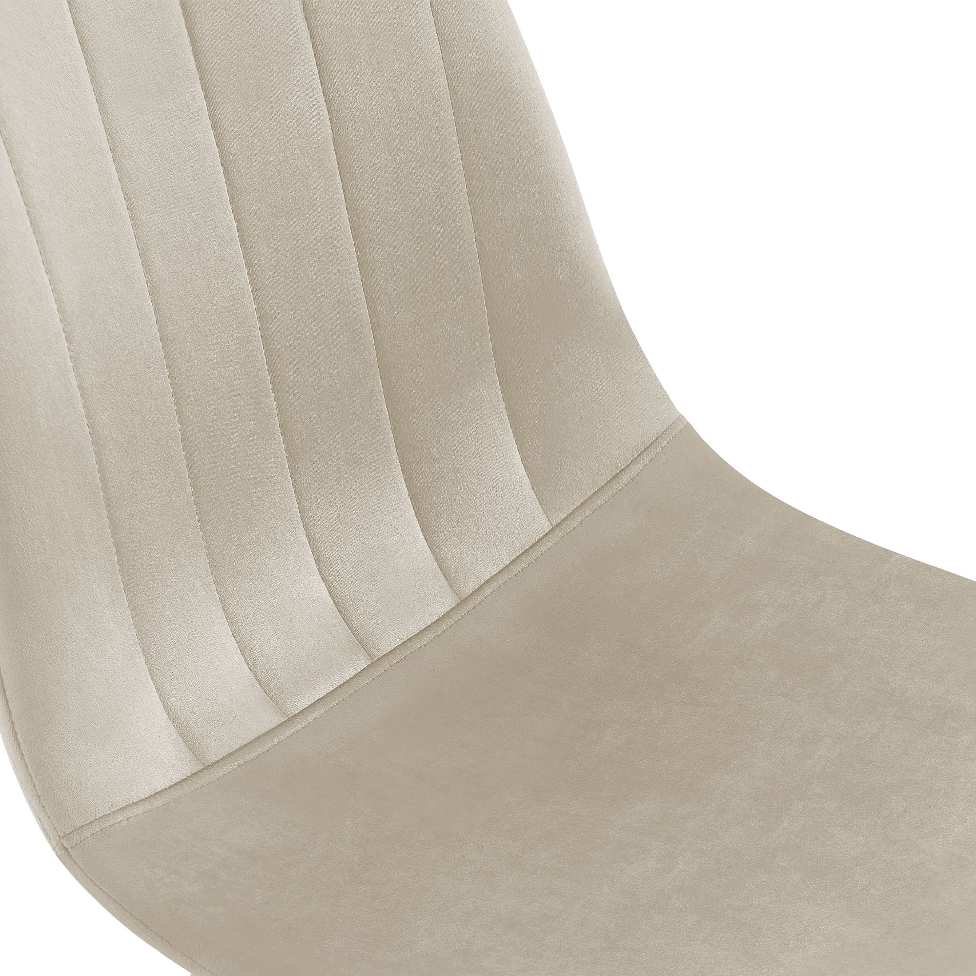 Juego de 4 sillas de comedor Baxter de terciopelo