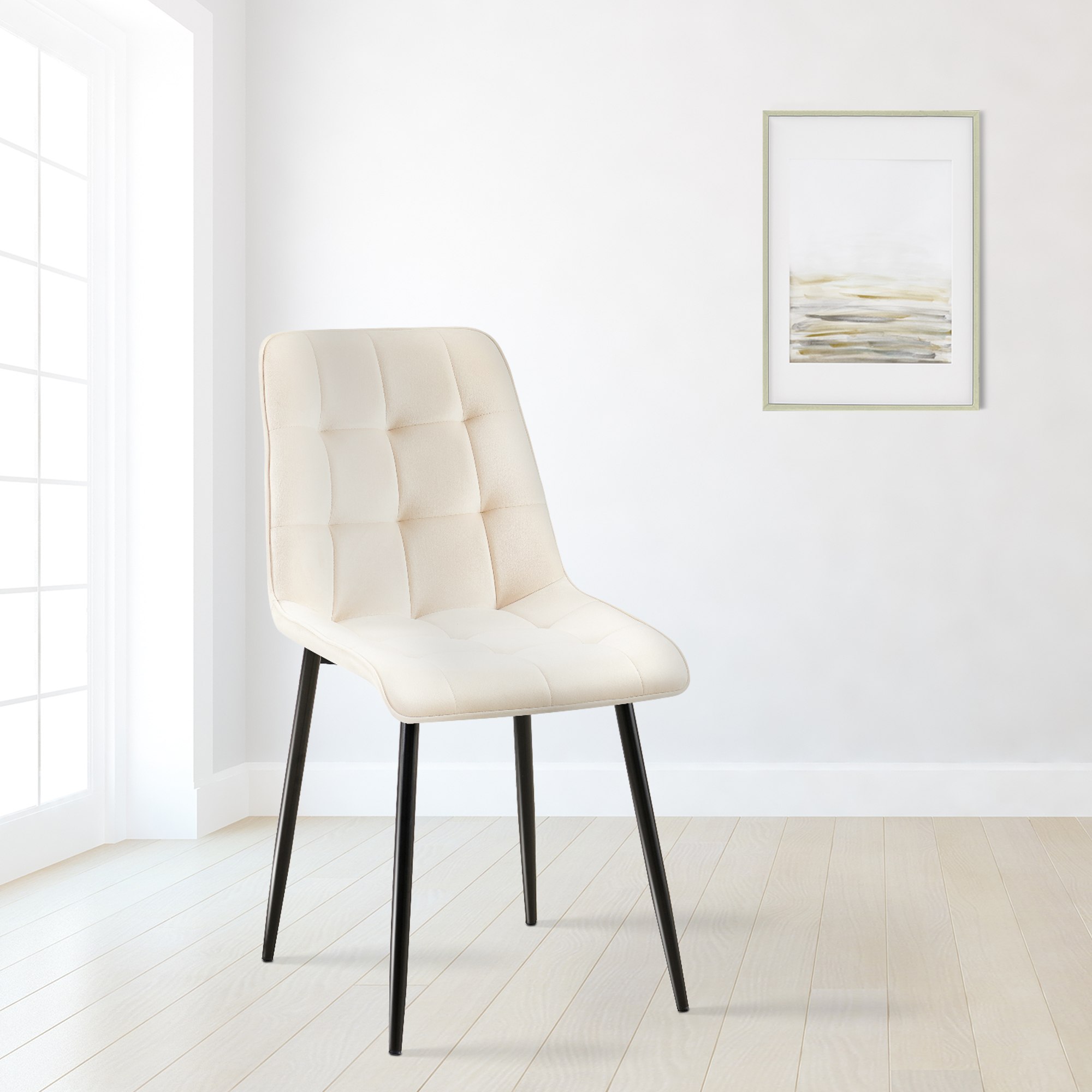 Lote de 2 sillas de comedor Funda de terciopelo Gifford