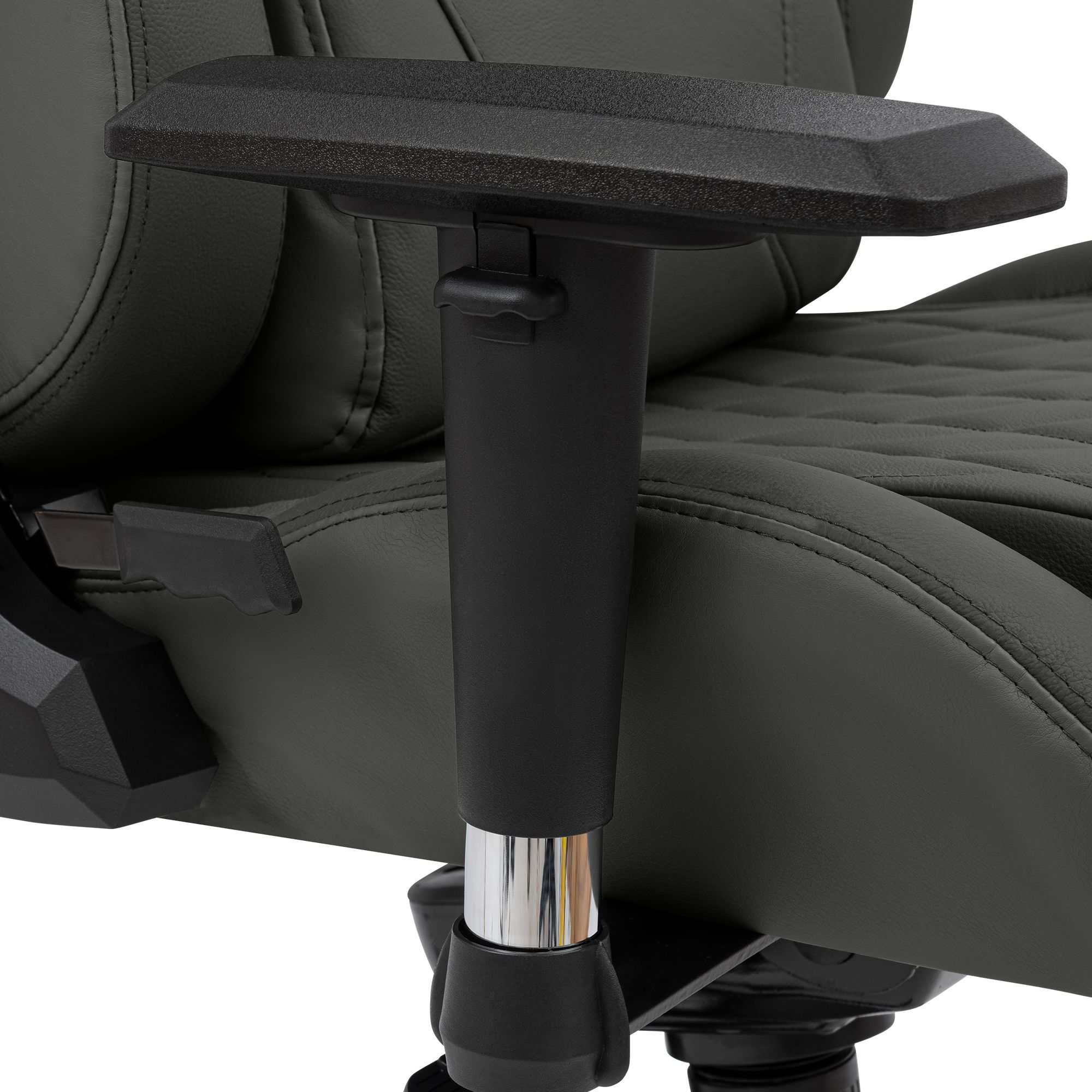 Silla de oficina Keren tapizada en piel genuina