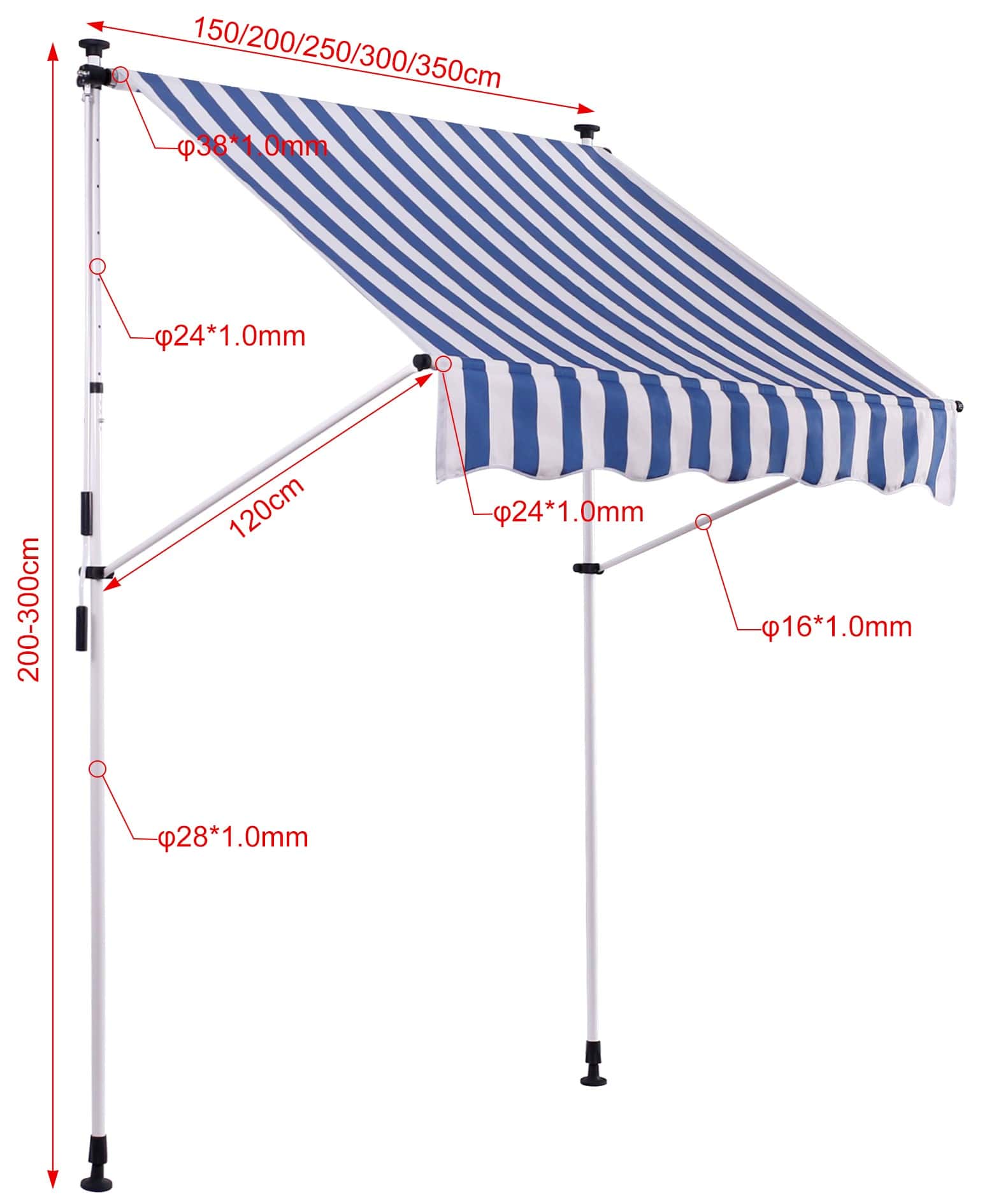 Toldo ajustable Westerly