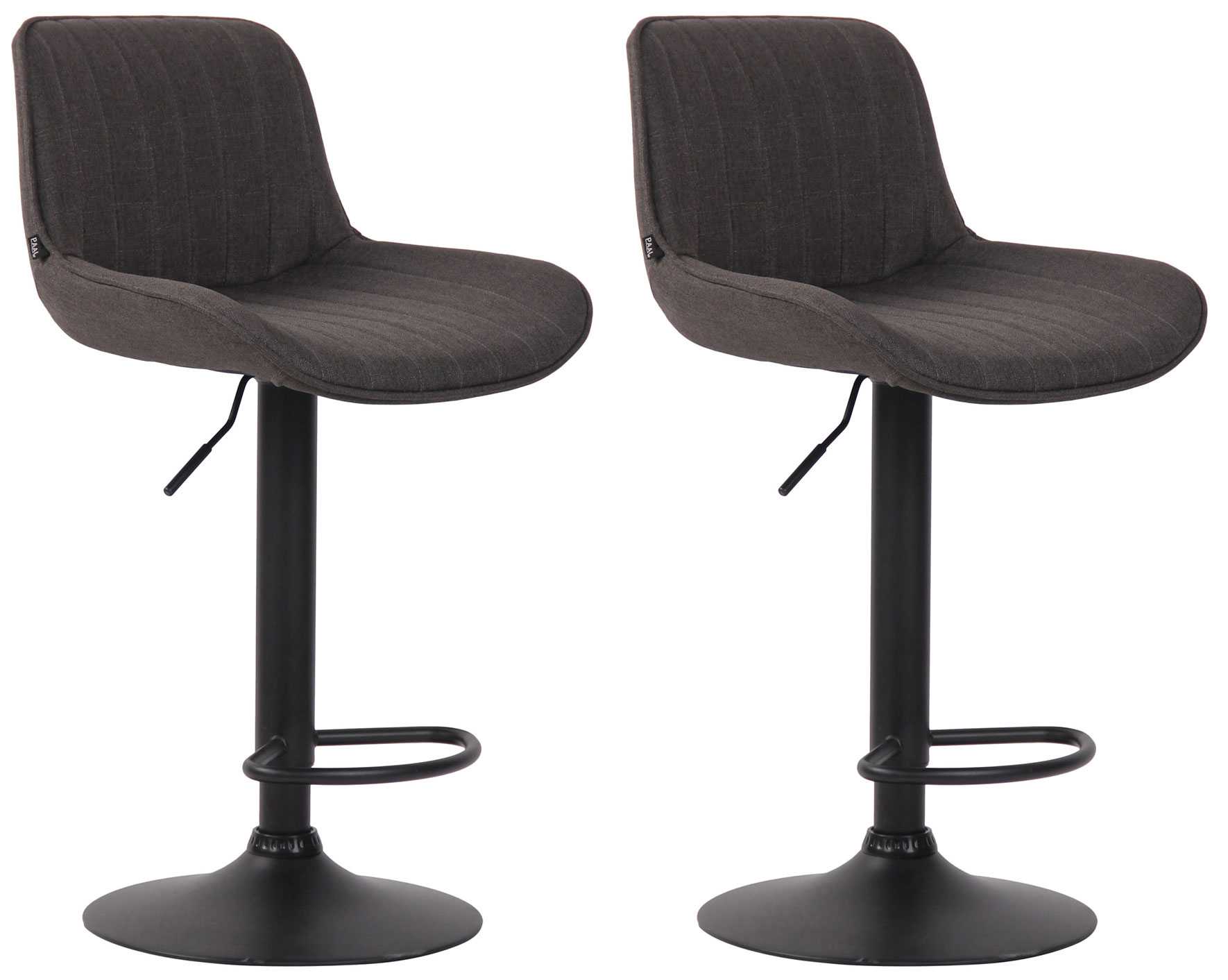 Set de 2 Taburetes de bar lentini en tela