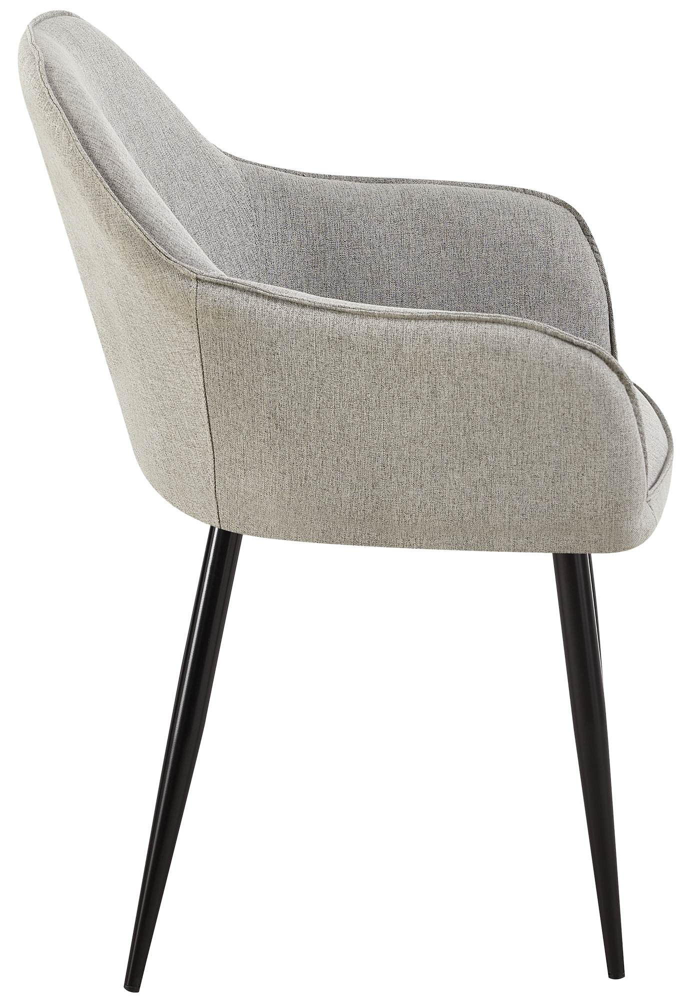Silla de comedor Boise tapizada en tela