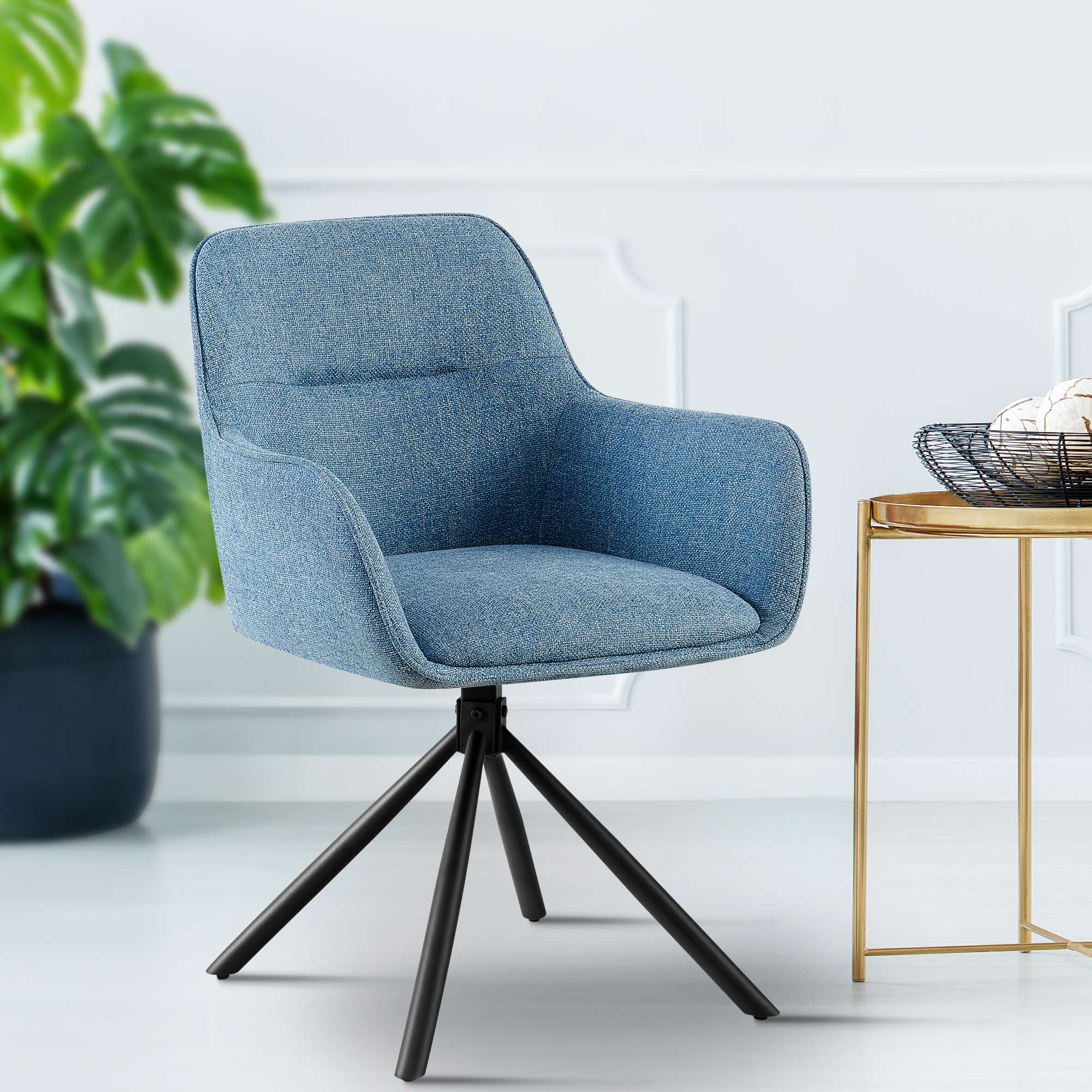 Silla de tela Tipton
