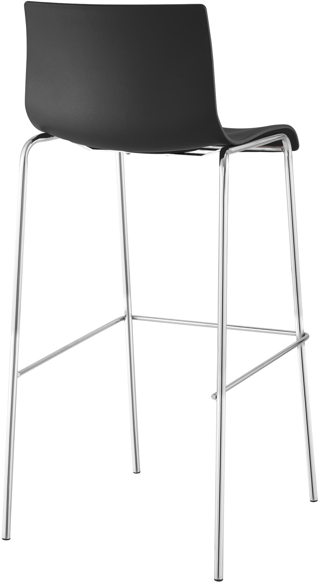 Taburete de Bar Hover de Plástico Base de 4 Patas