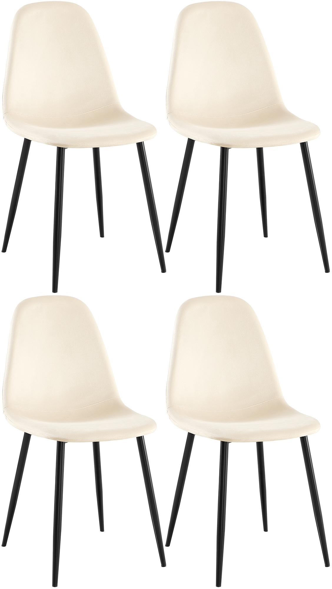 Conjunto de 4 sillas de comedor Napier