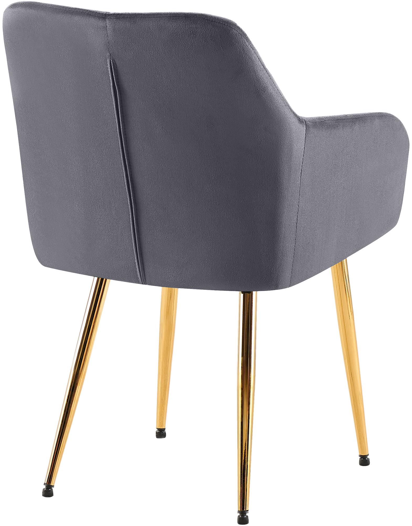 Lote de 2 sillas de comedor Monett terciopelo