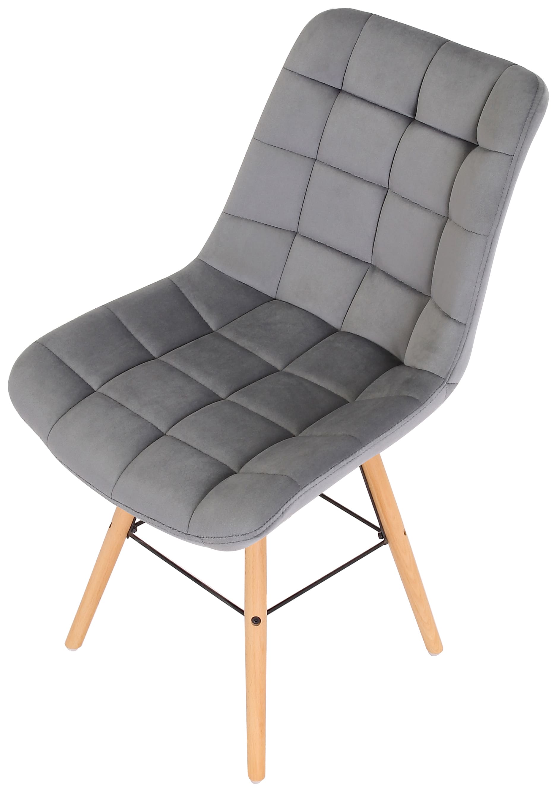 Set de 2 sillas de comedor Leni en terciopelo