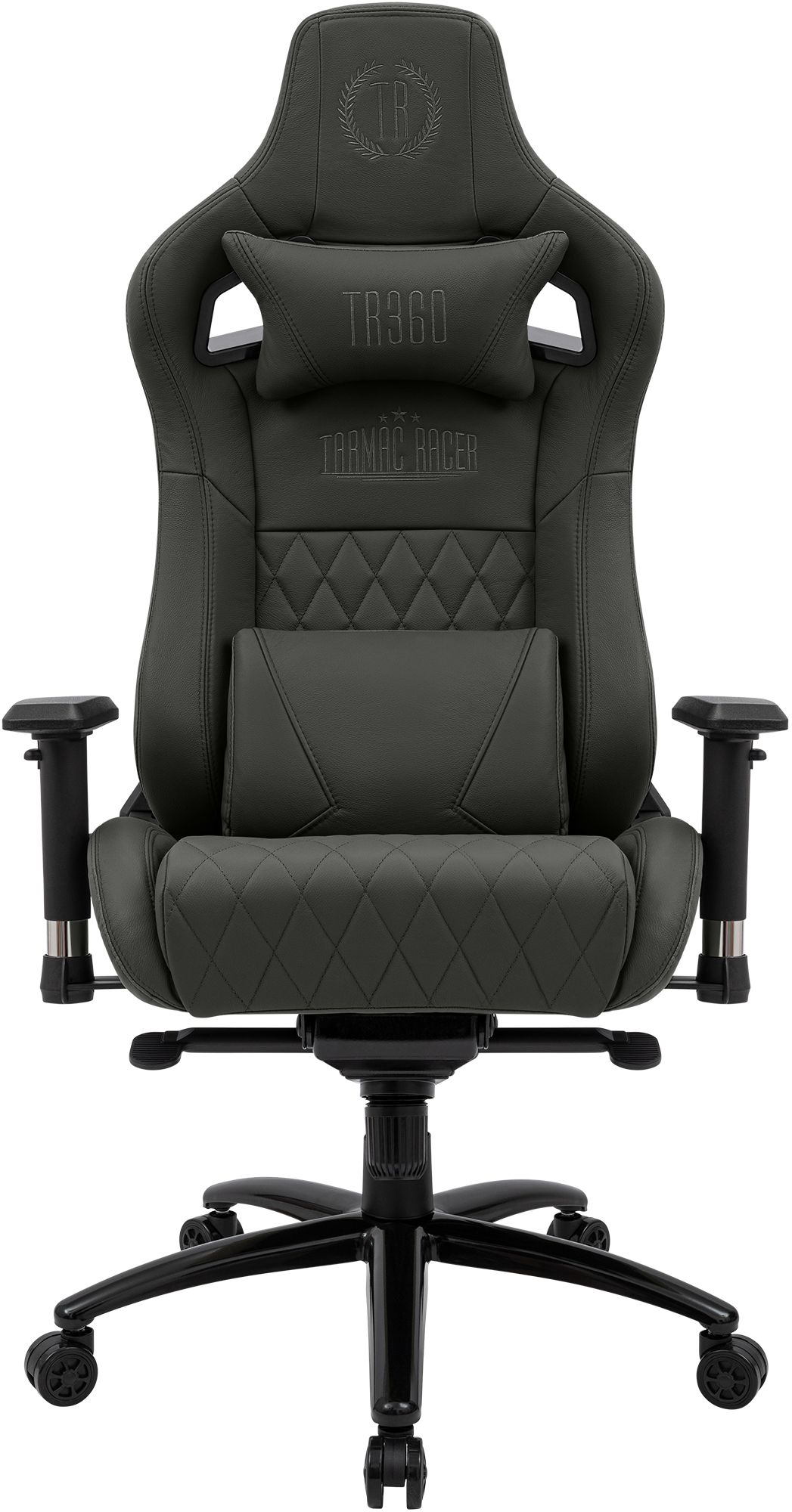 Silla de oficina Keren tapizada en piel genuina