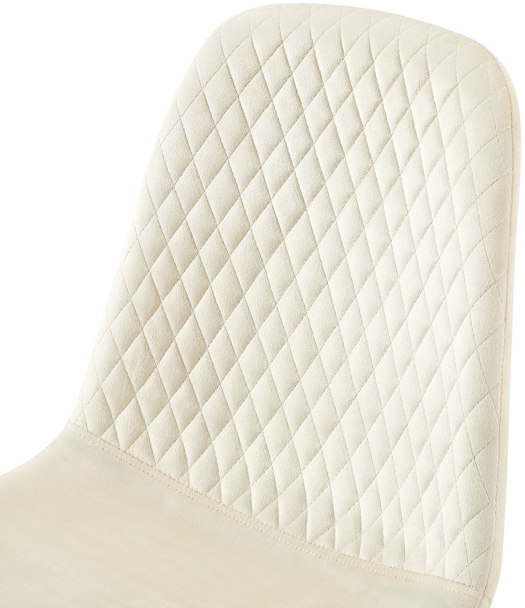 Set de 4 sillas de comedor Giverny en tela o terciopelo