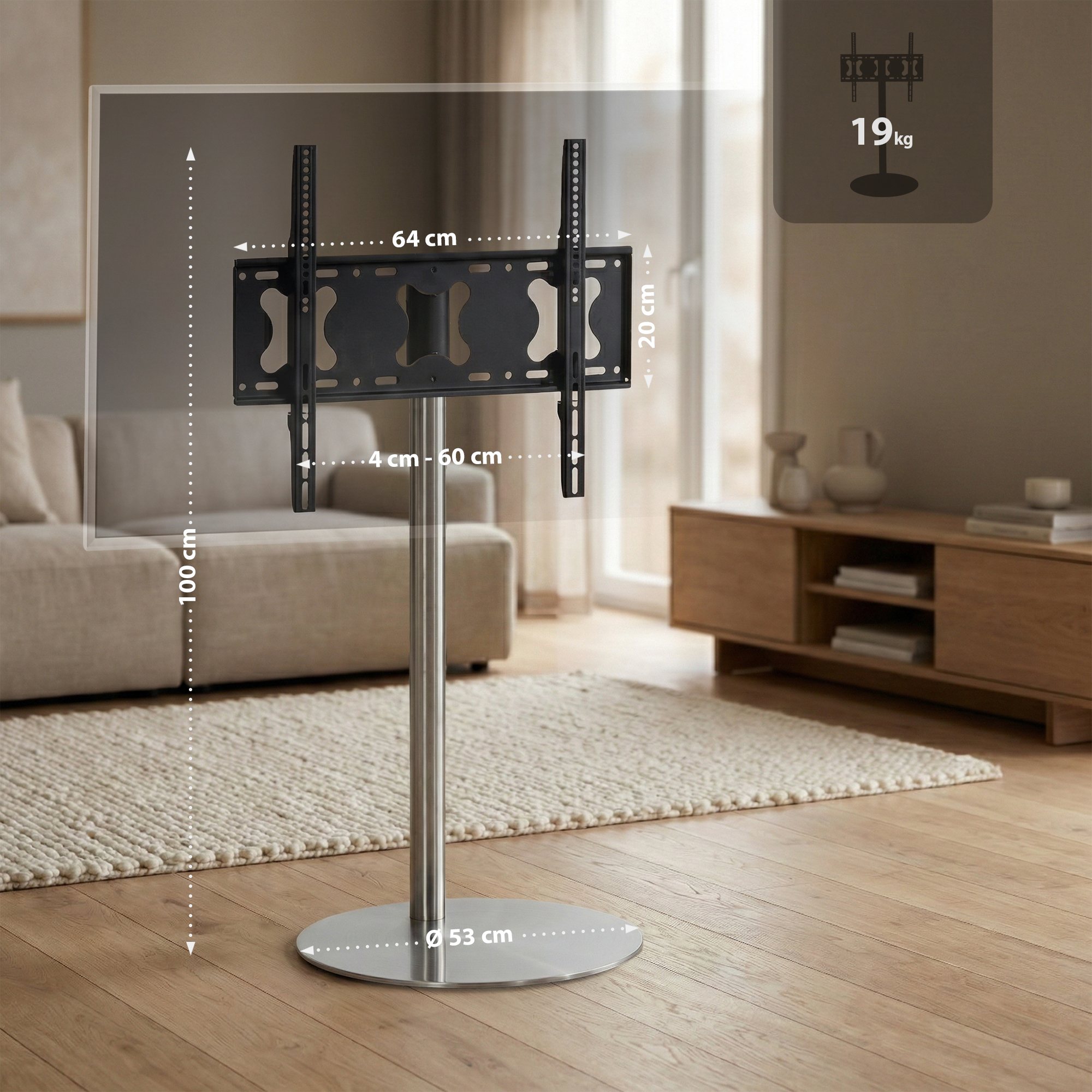 Soporte de pie para TV