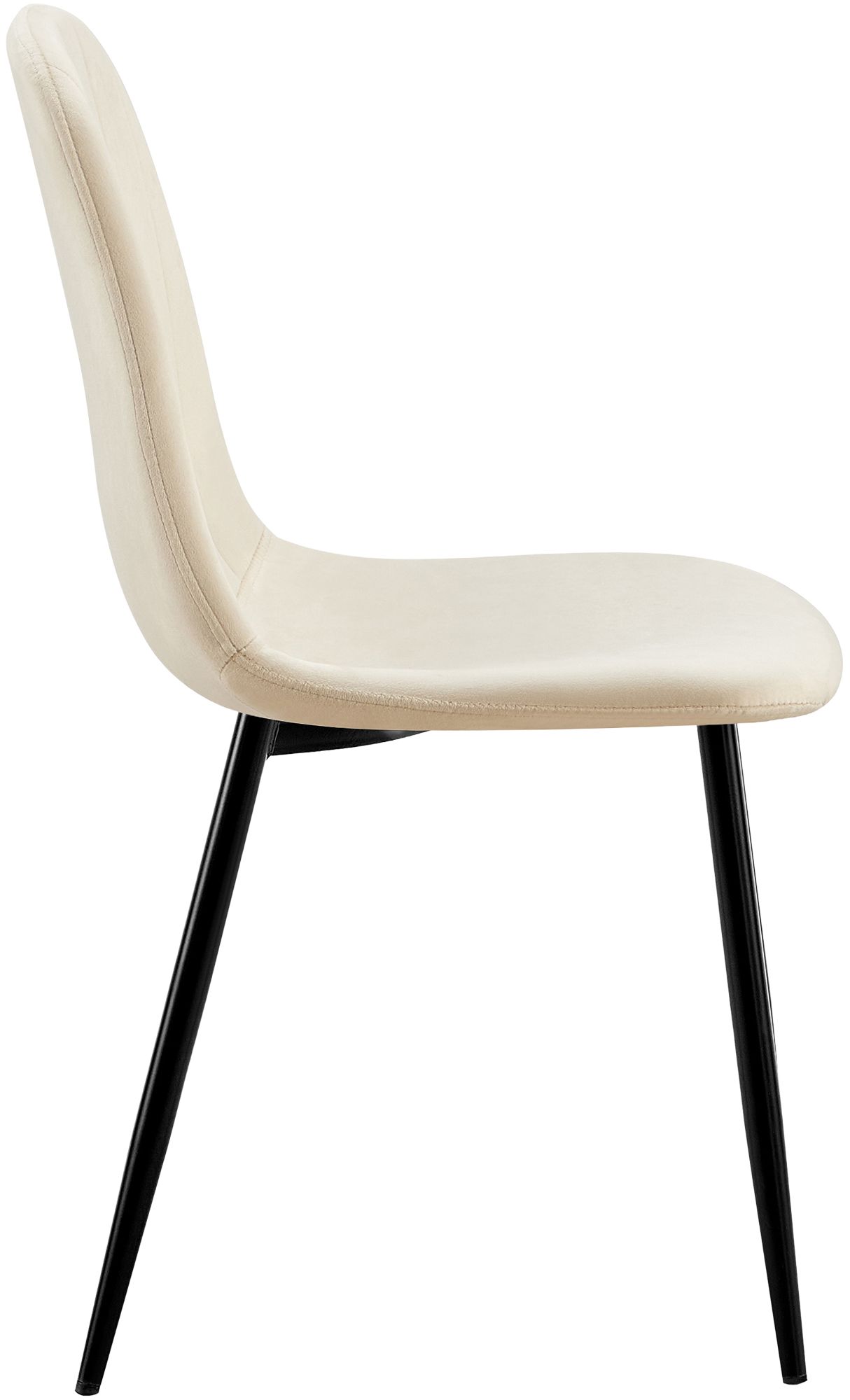 Juego de 4 sillas de comedor Baxter de terciopelo