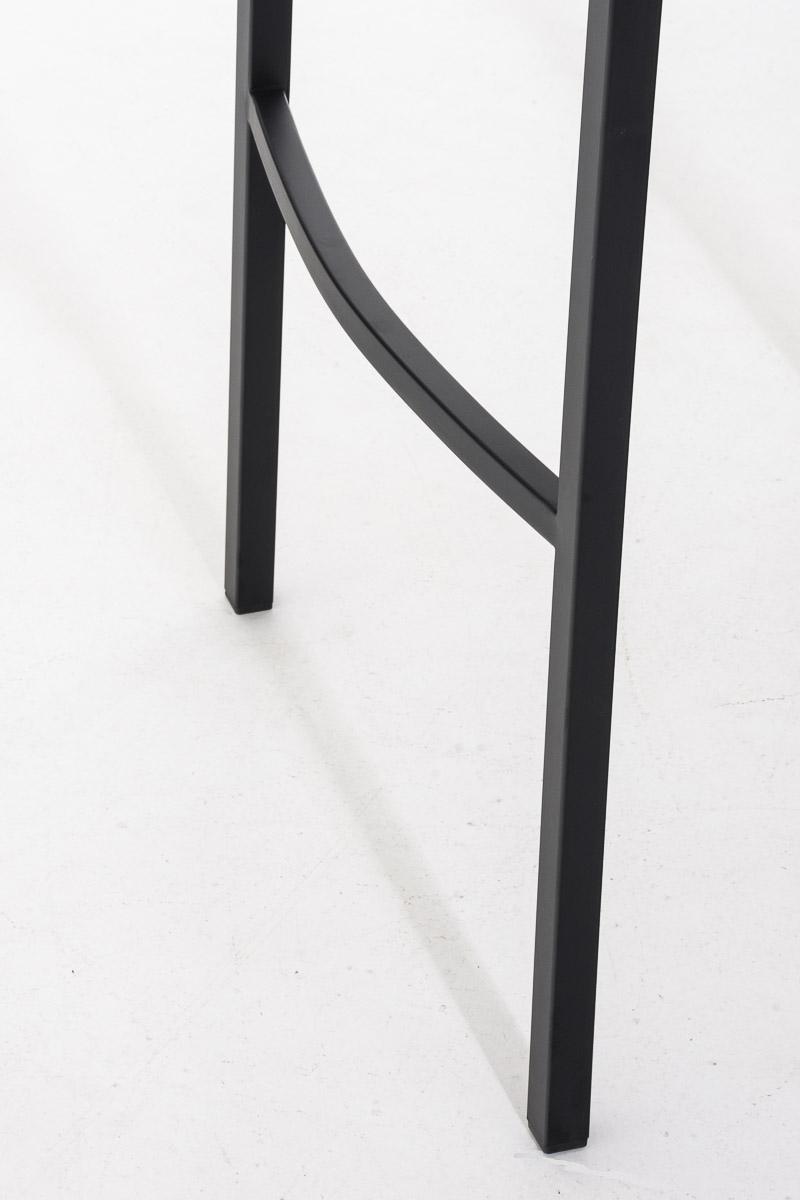 Taburete de bar Damaso en polipiel con base de 4 patas