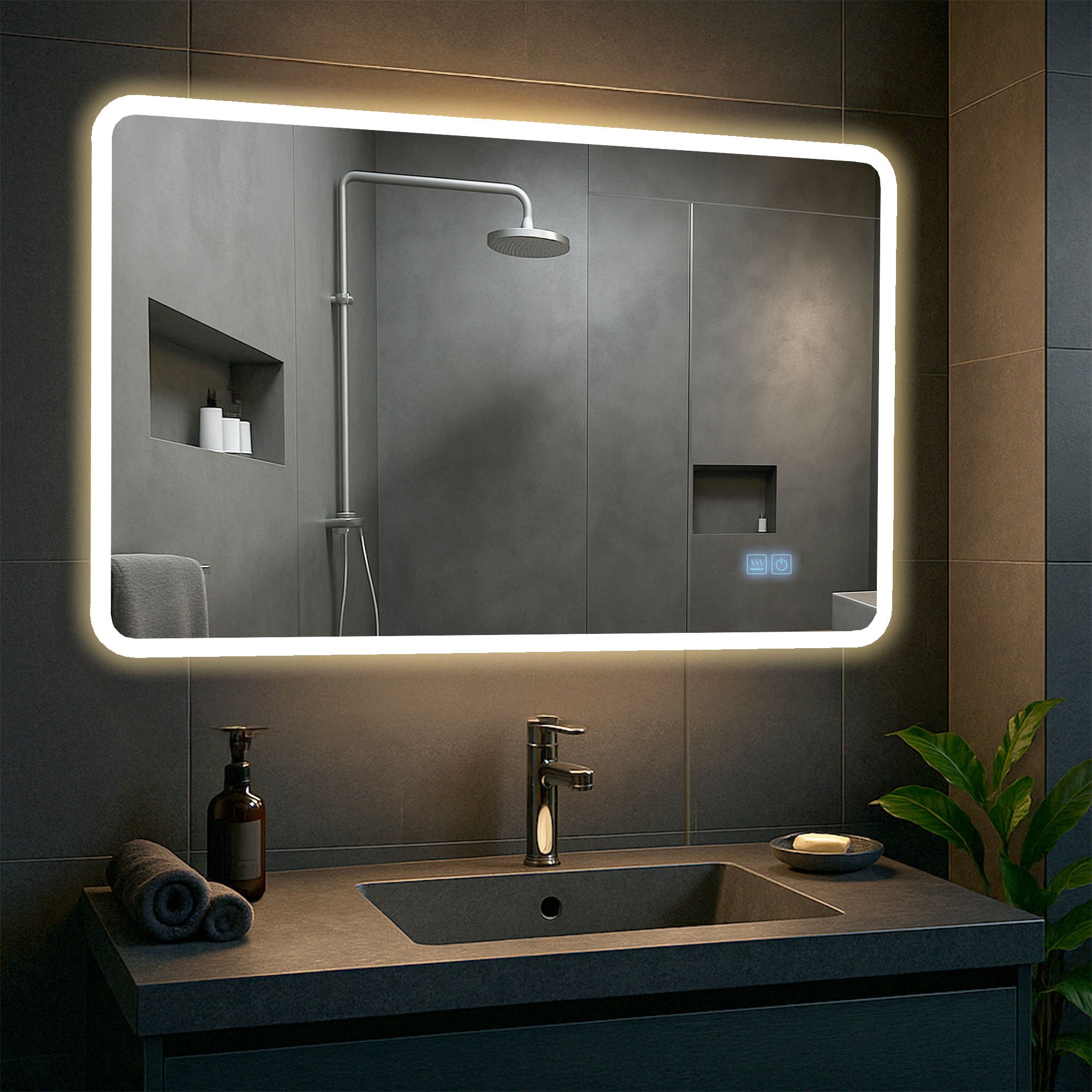 Espejo de baño Jericho con Bluetooth