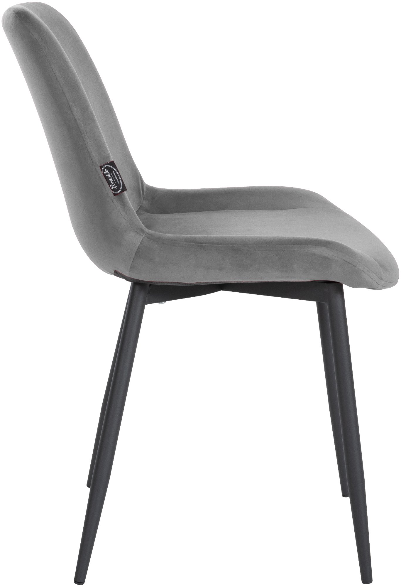 Juego de 2 Sillas de Comedor Victoria de Terciopelo