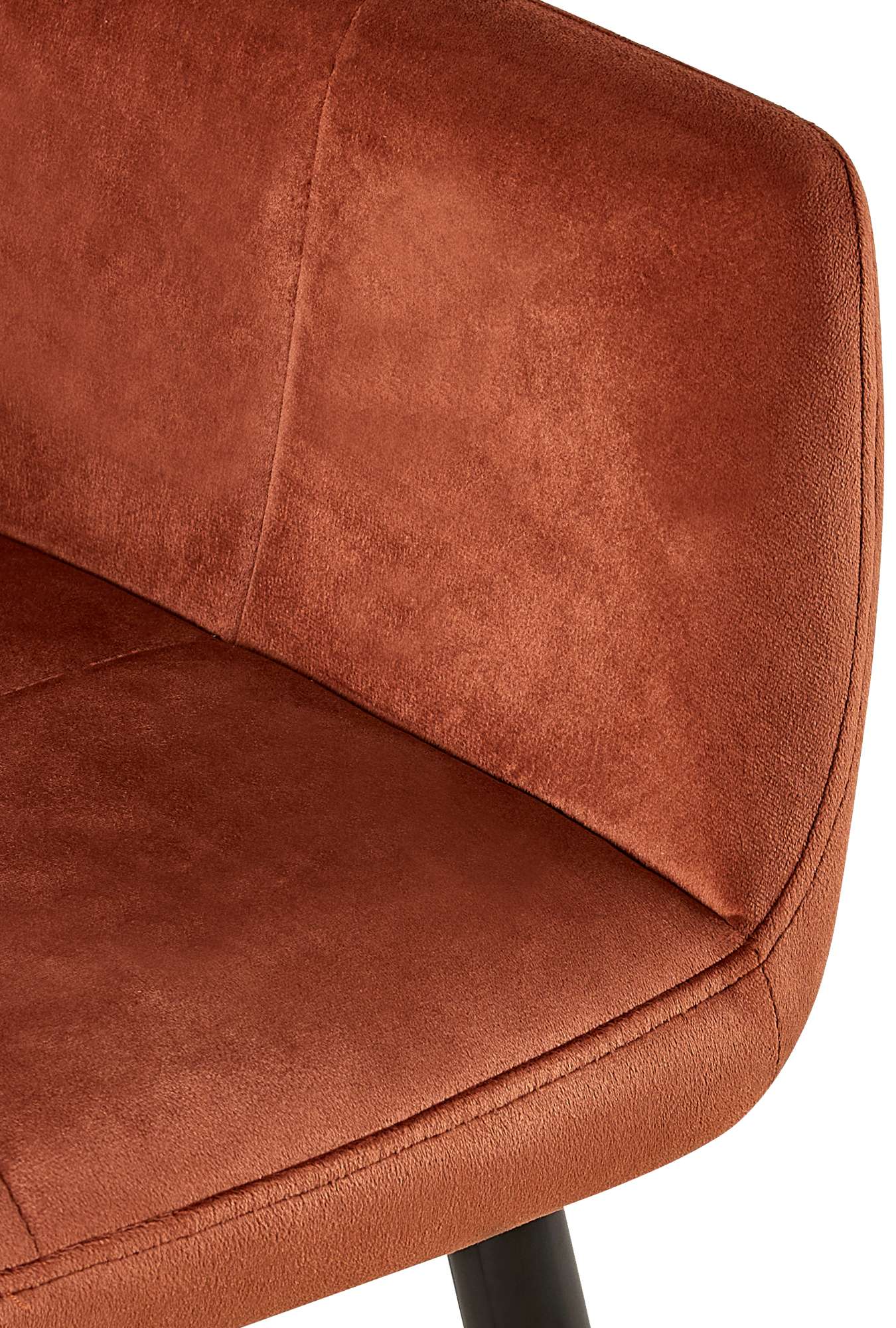 Silla de salón Emia en terciopelo