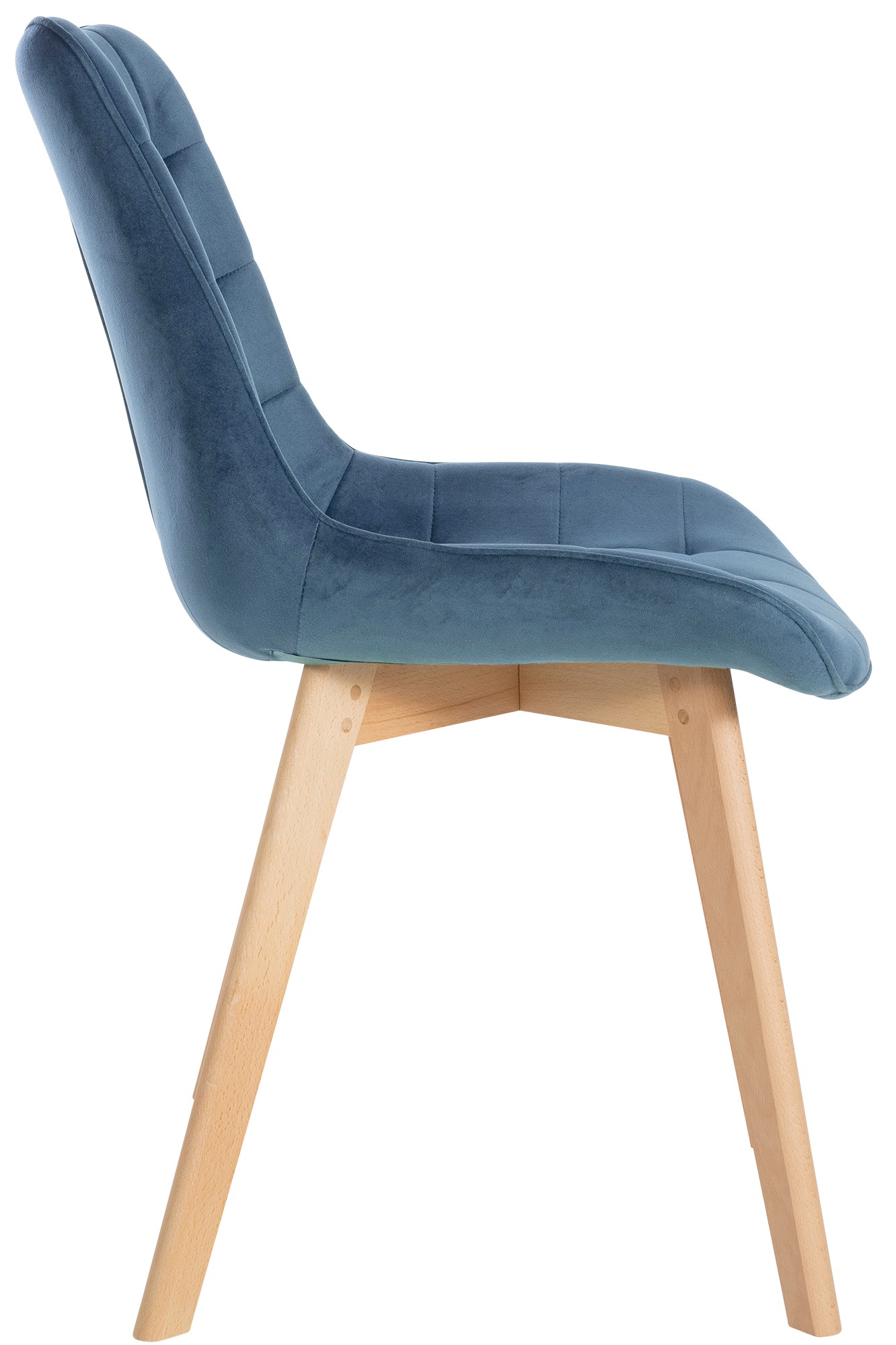 Set de 2 Sillas de comedor Brook en terciopelo