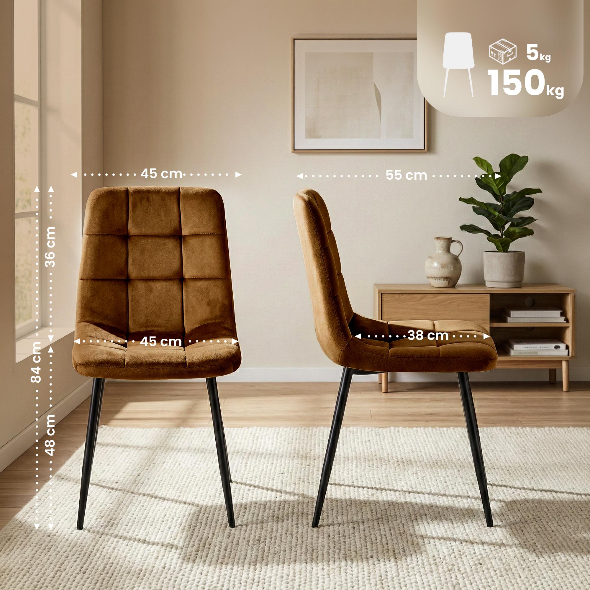 Juego de 4 sillas de comedor Antibes