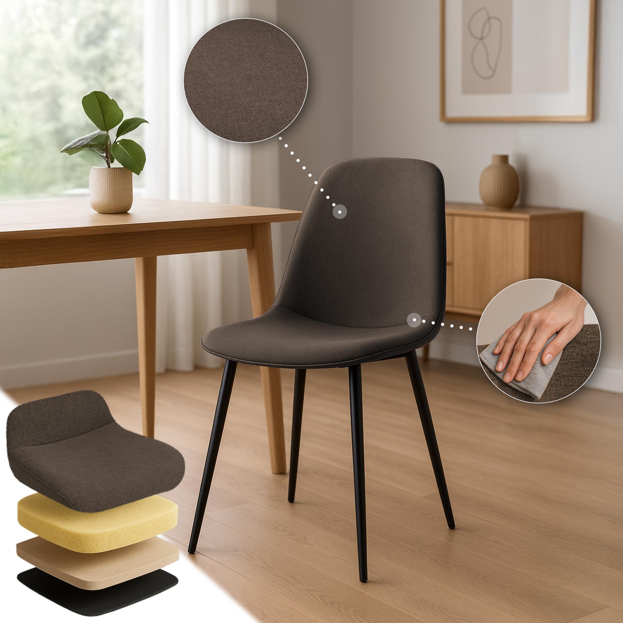 Set de 4 sillas de comedor Maryam