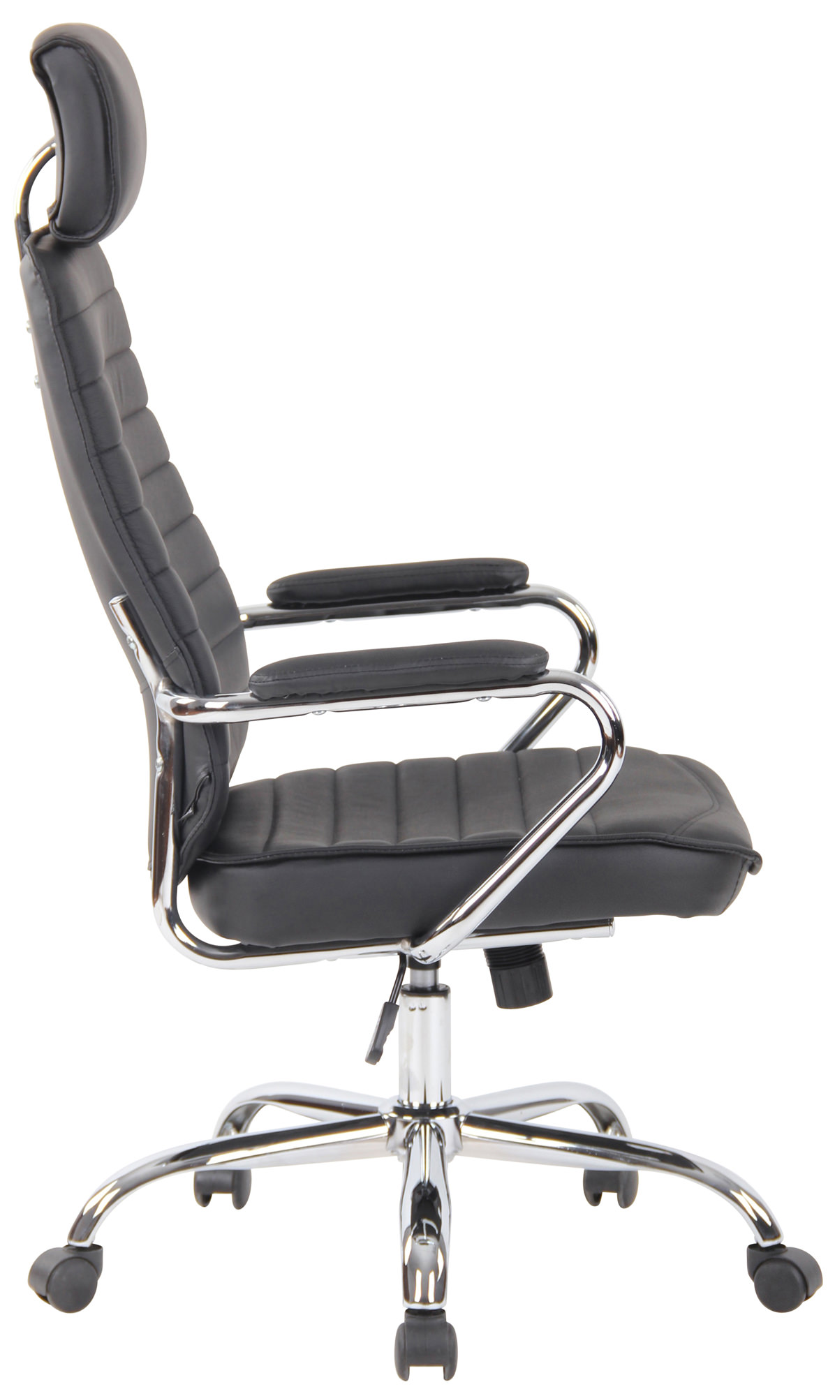 Silla de oficina Rako de piel auténtica
