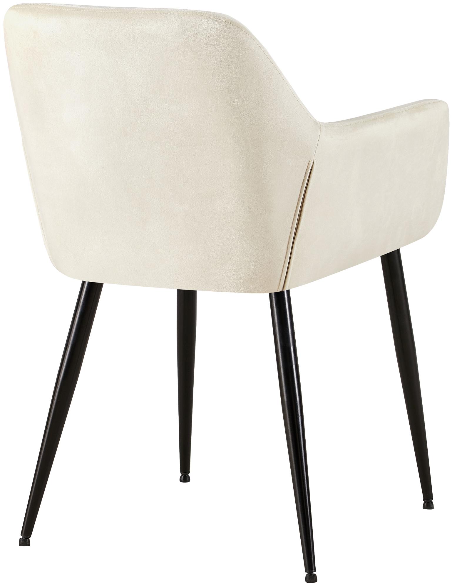 Silla de salón Emia en terciopelo